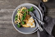 Grilled Fish, Broccolini & Noodles