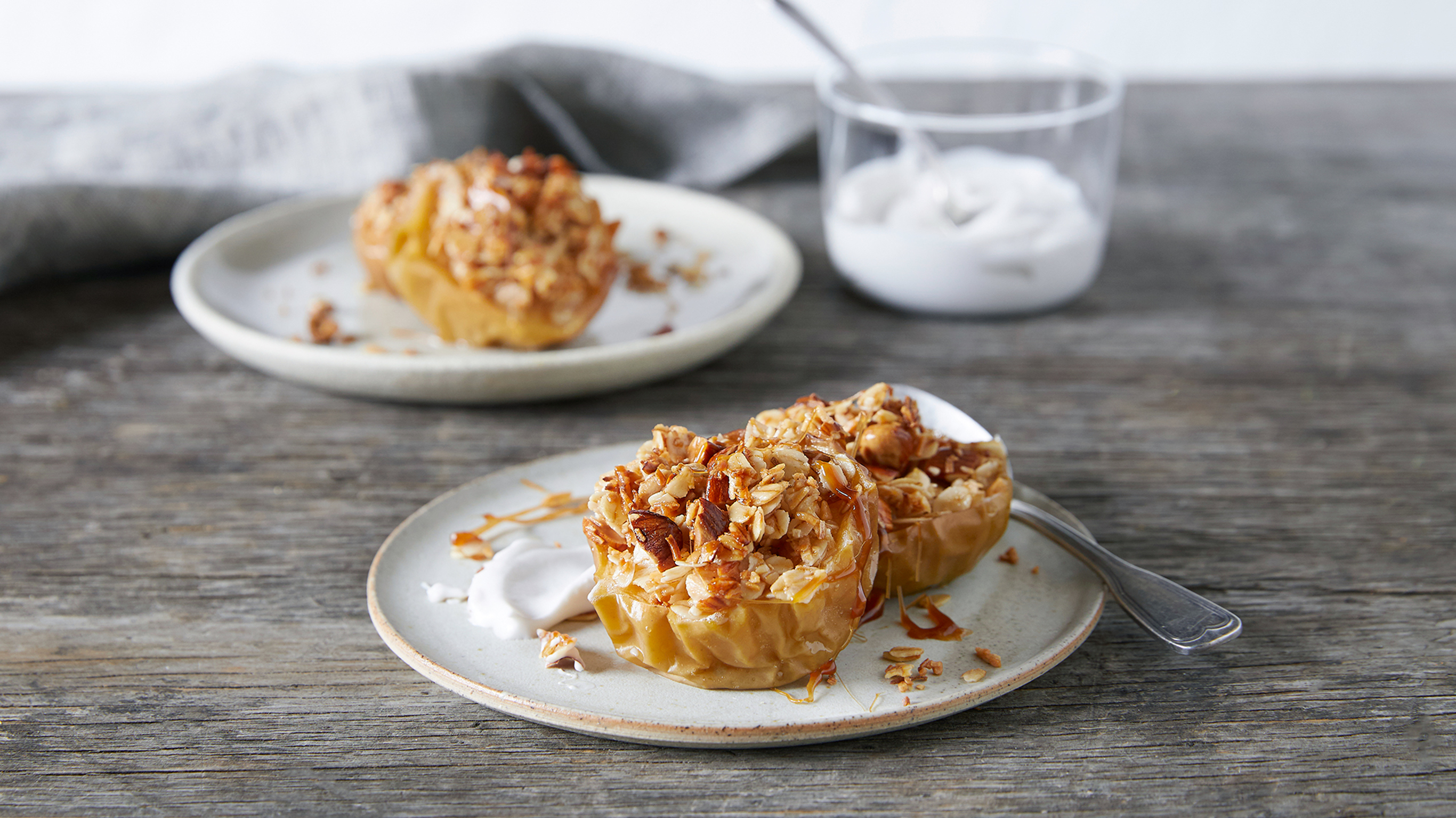 Roasted Apple Crumbles