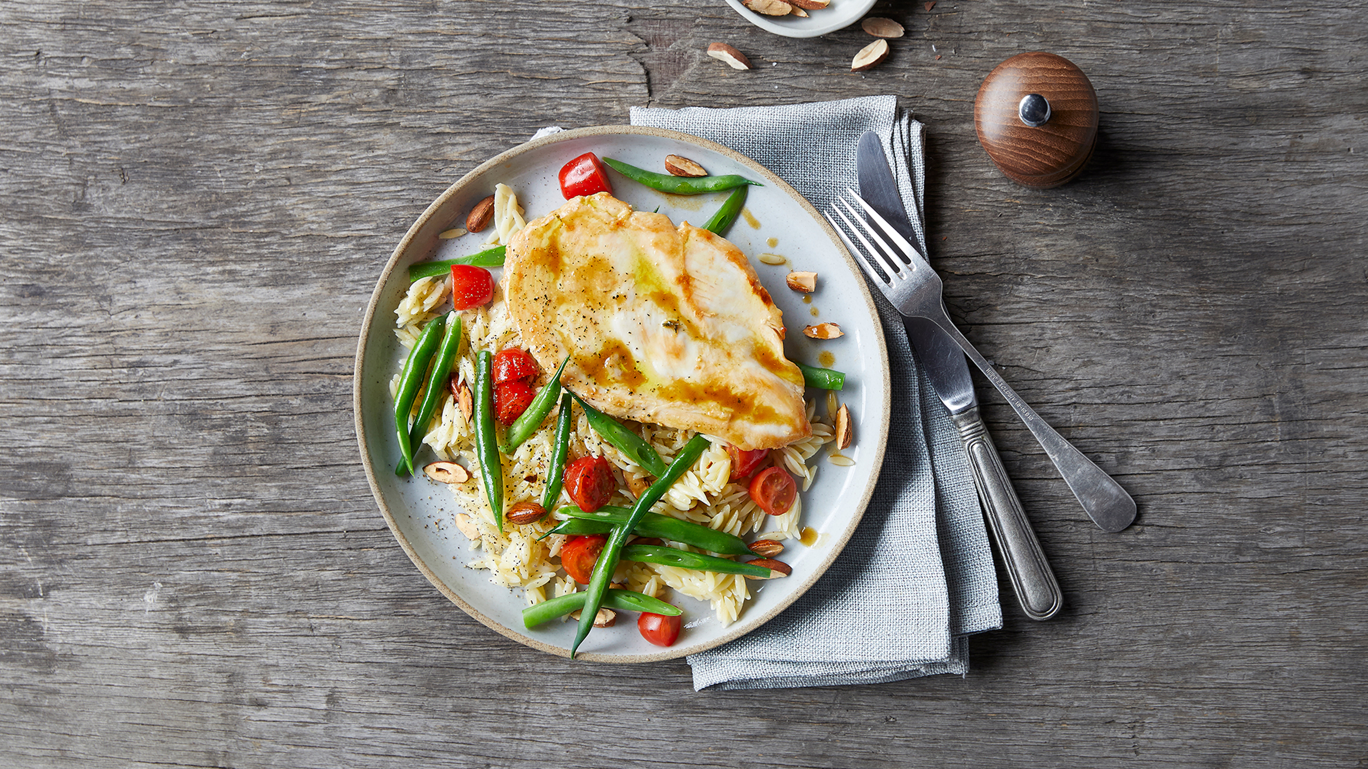 Turkey with Green Bean Salad
