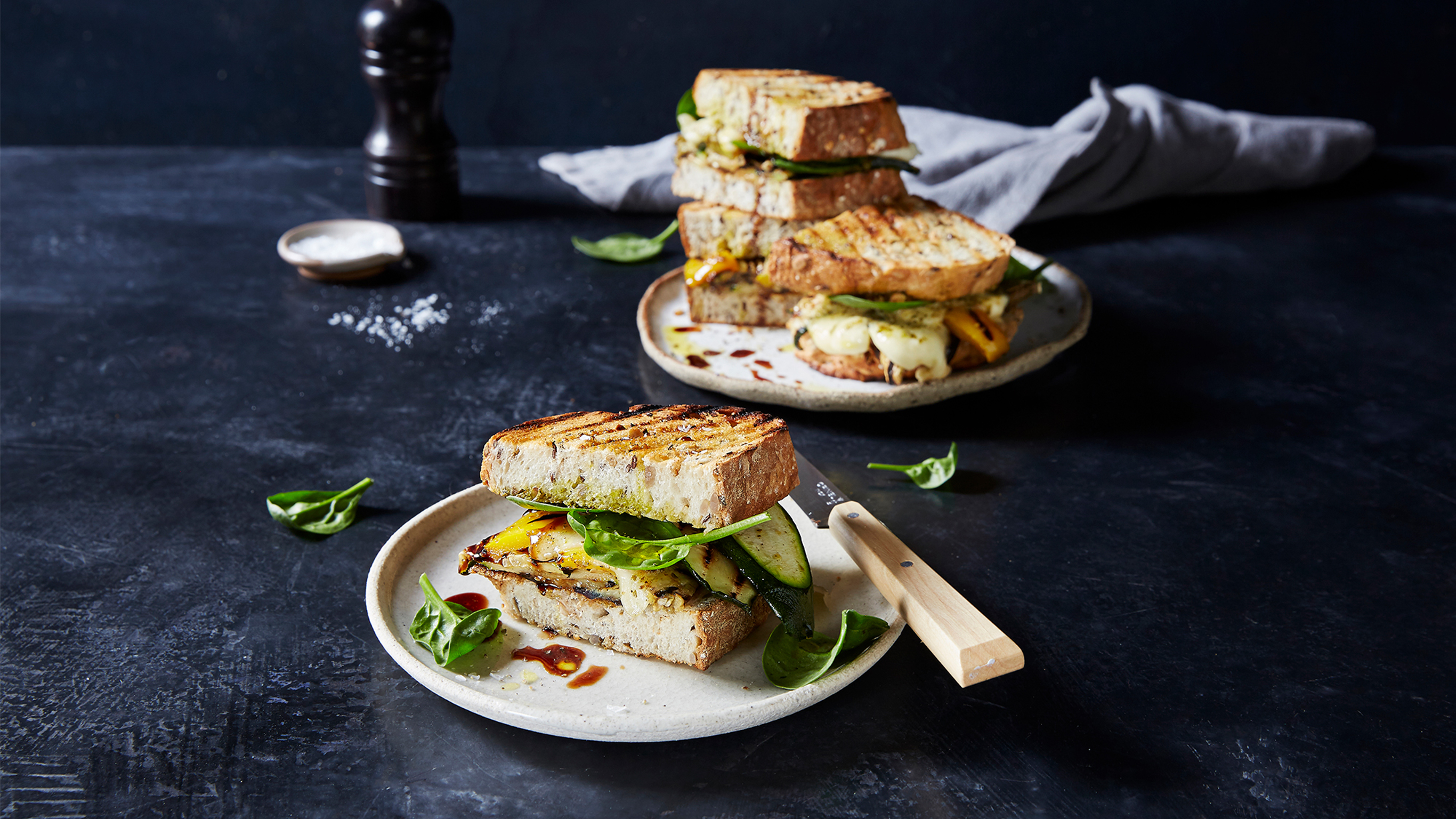 Mediterranean Roast Vegetable Sandwich
