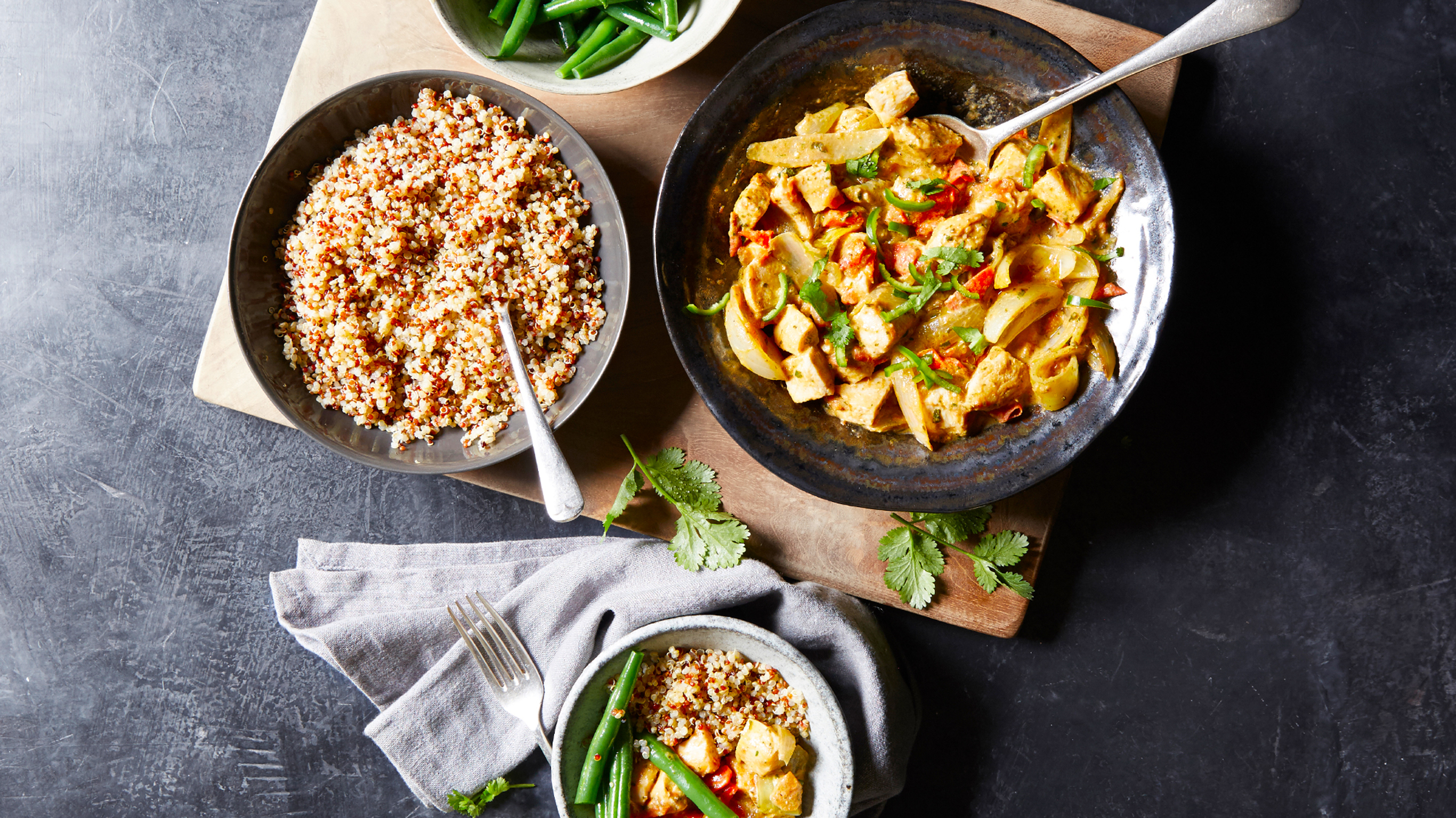Spicy Indian Chicken & Tomato Curry