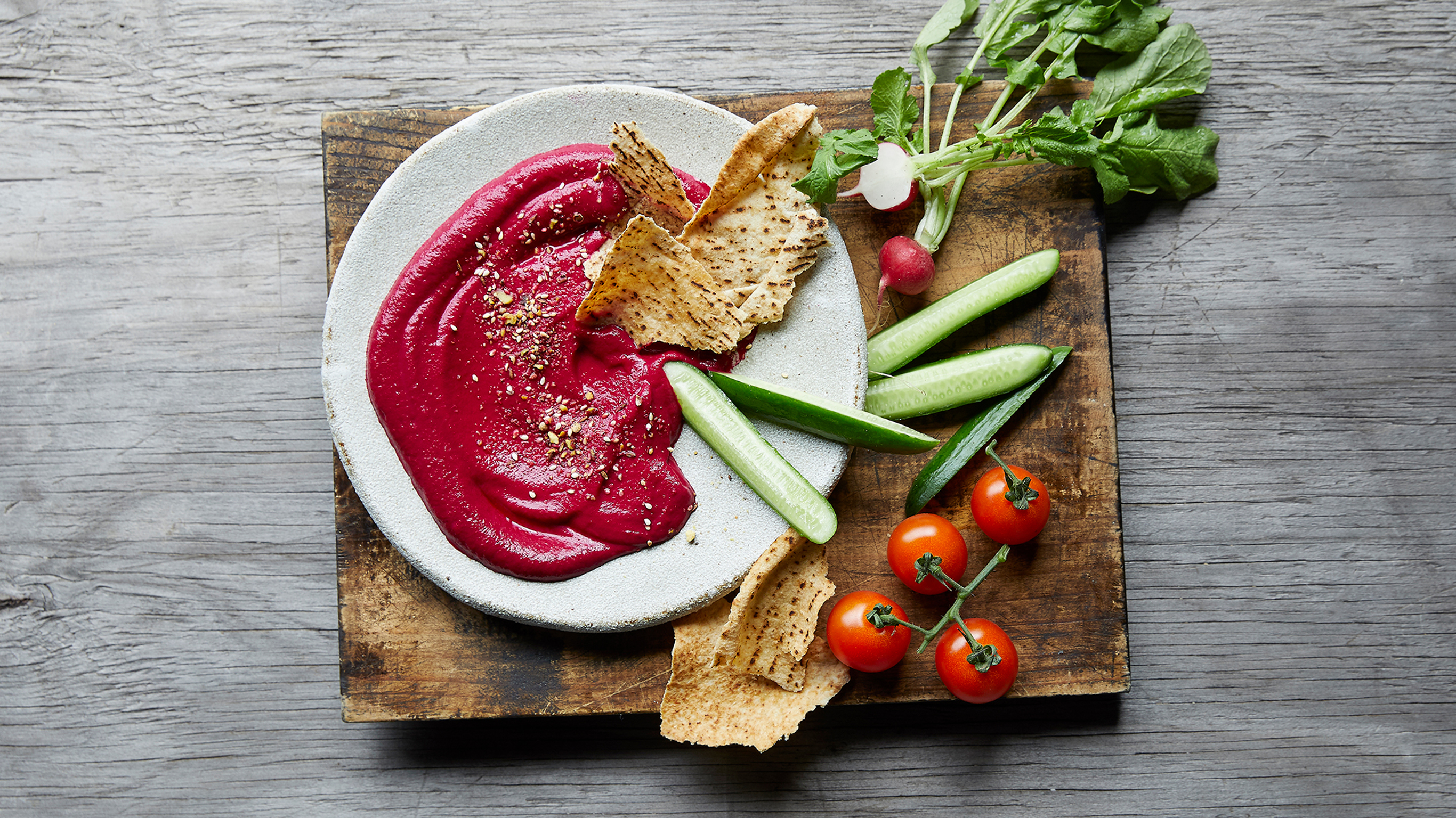 Roasted Beet Dip with Dukkah