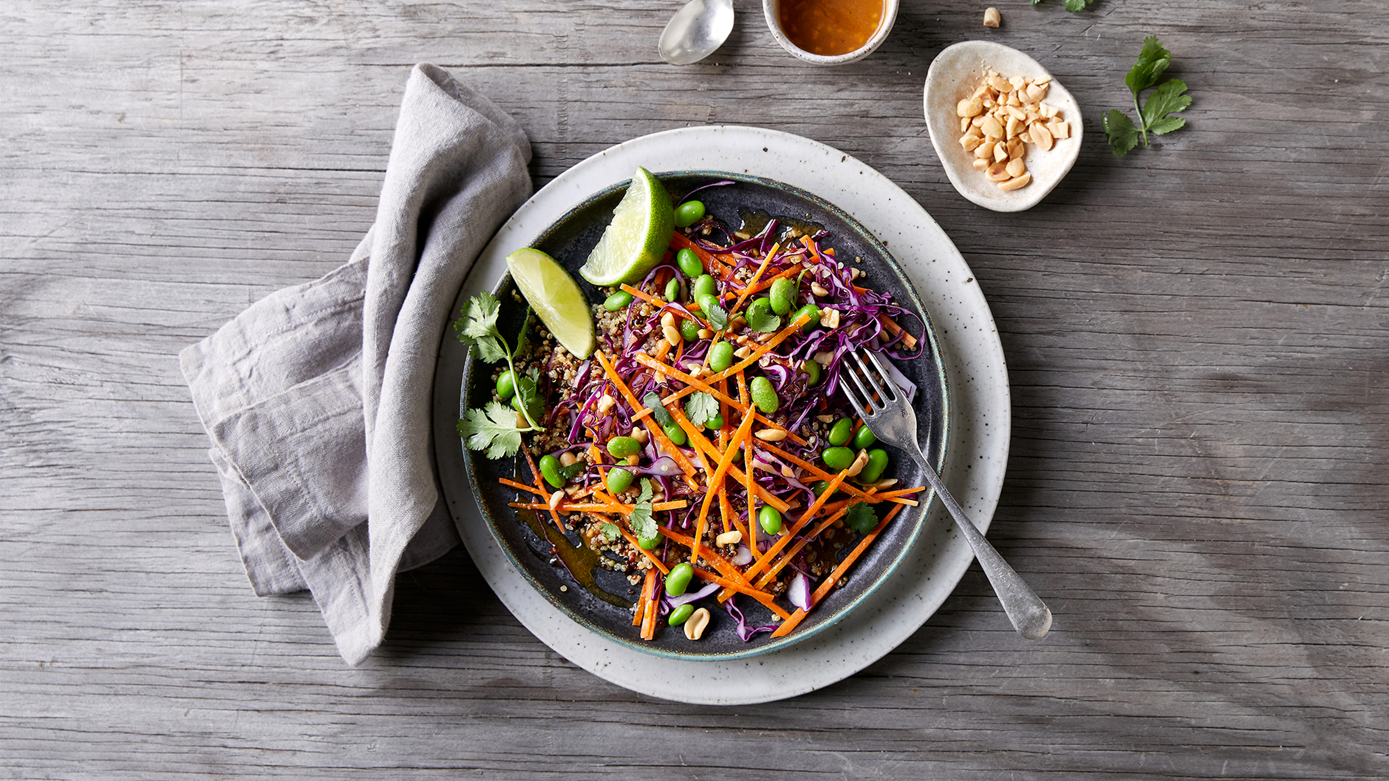 Asian Salad with Peanut Sauce