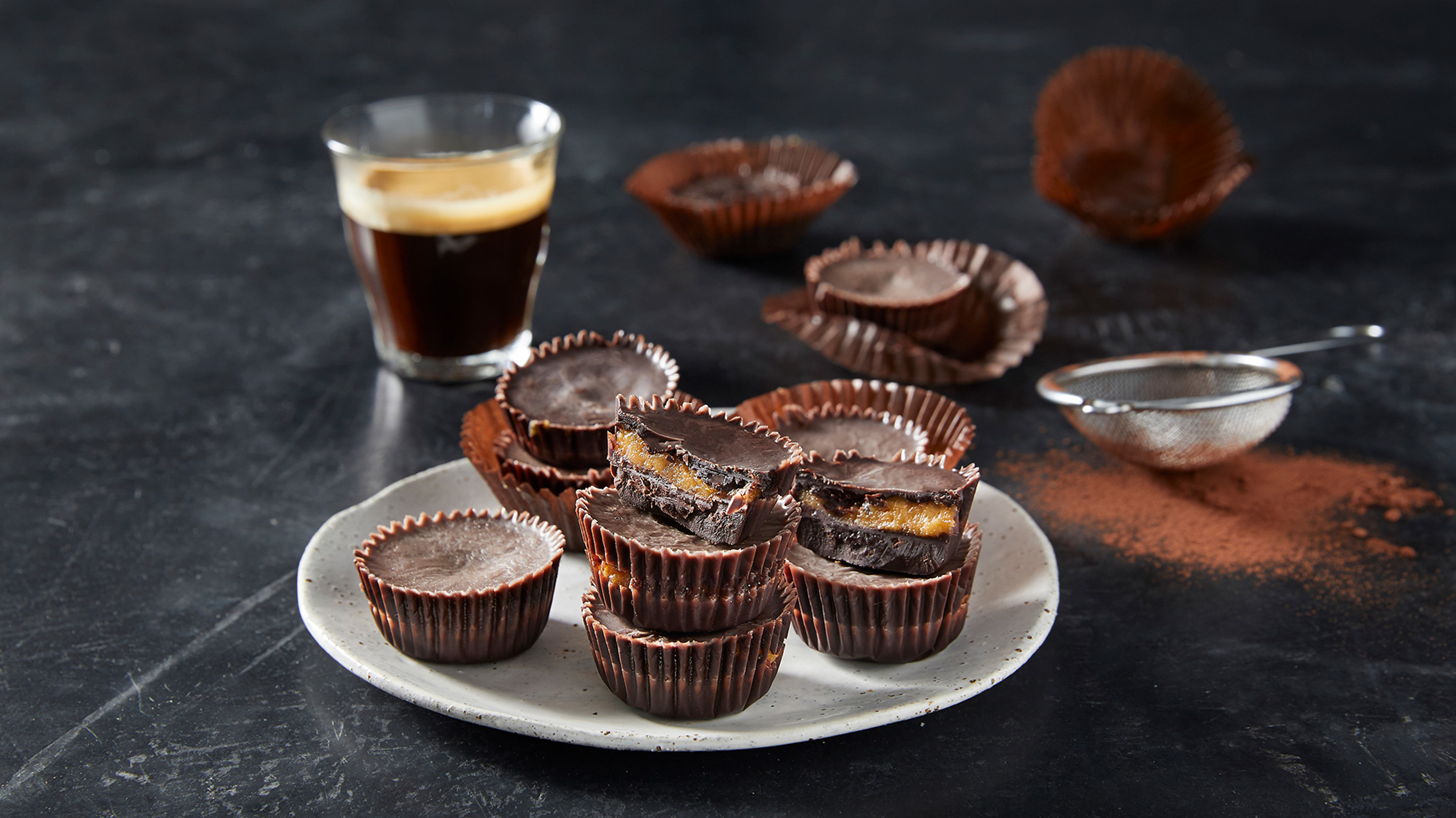 Peanut Caramel Cups for Valentine's Day.