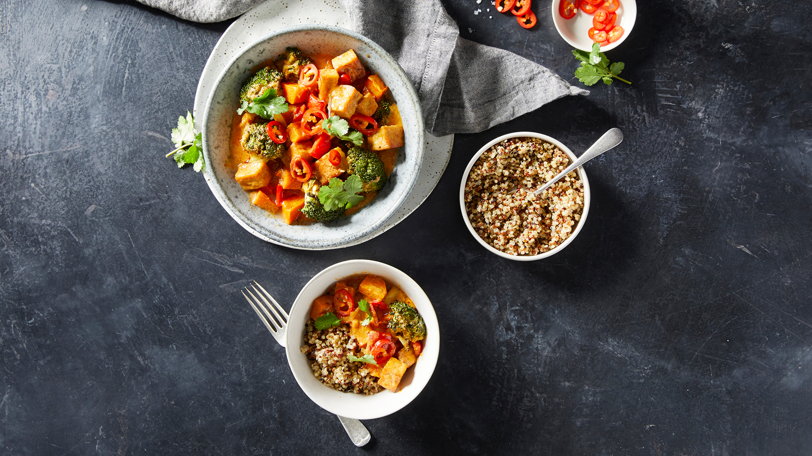 Vegetable Red Curry with Quinoa