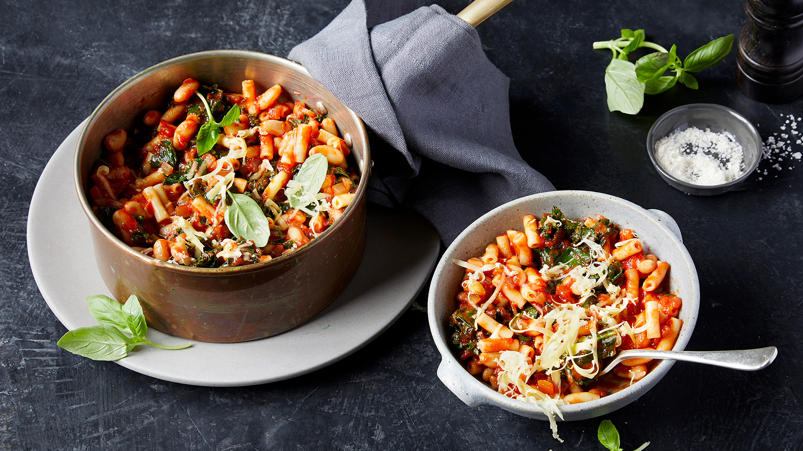 Pasta e Fagioli with Kale