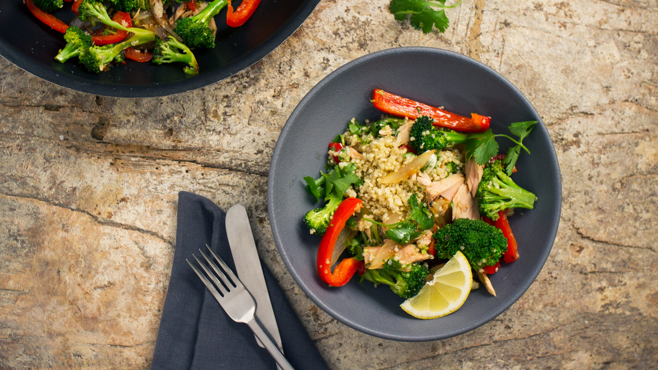 Dan's Stir-fry Quinoa Bowl with Tuna
