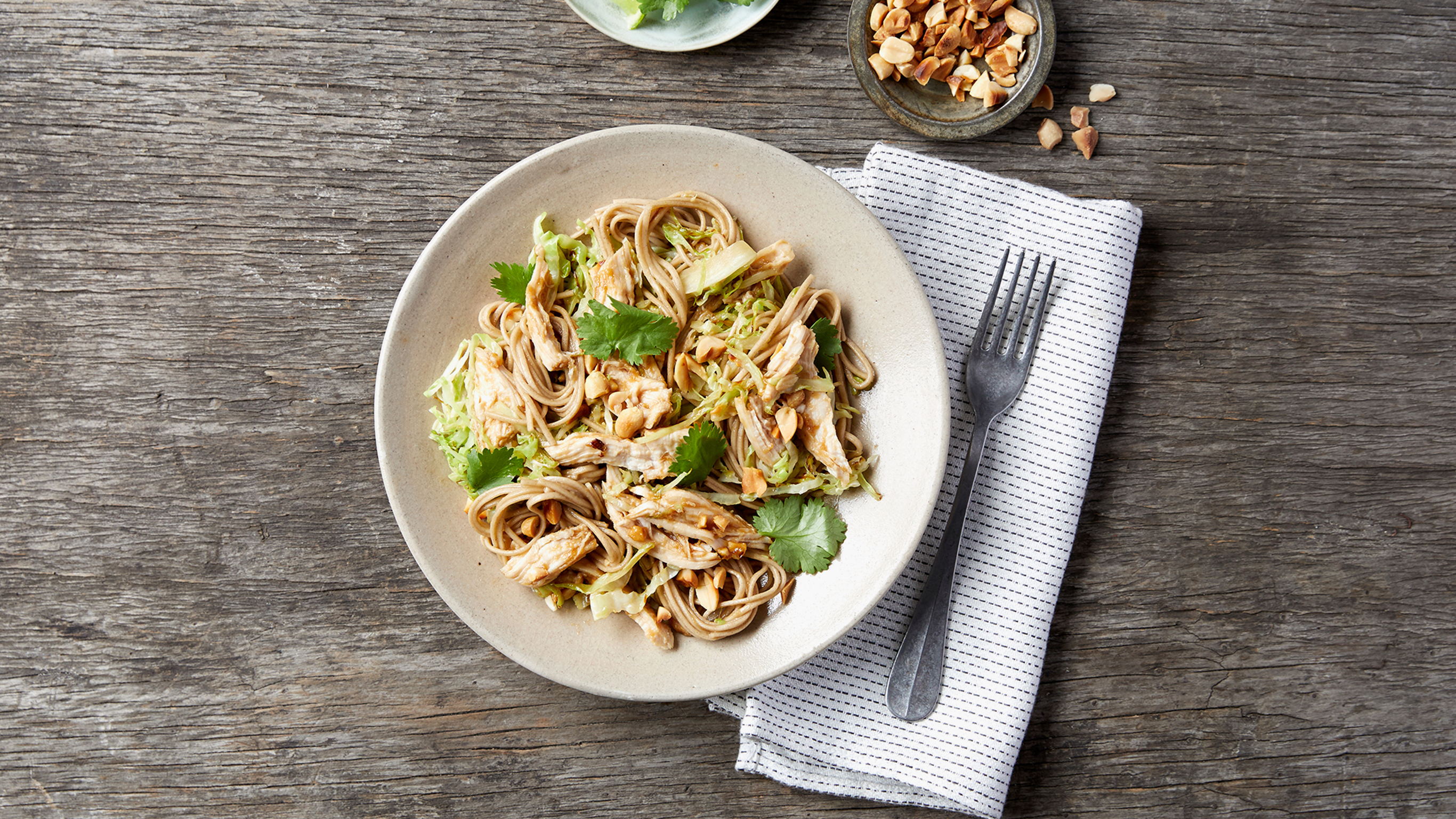 Satay Soba Noodles with Chicken & Cabbage