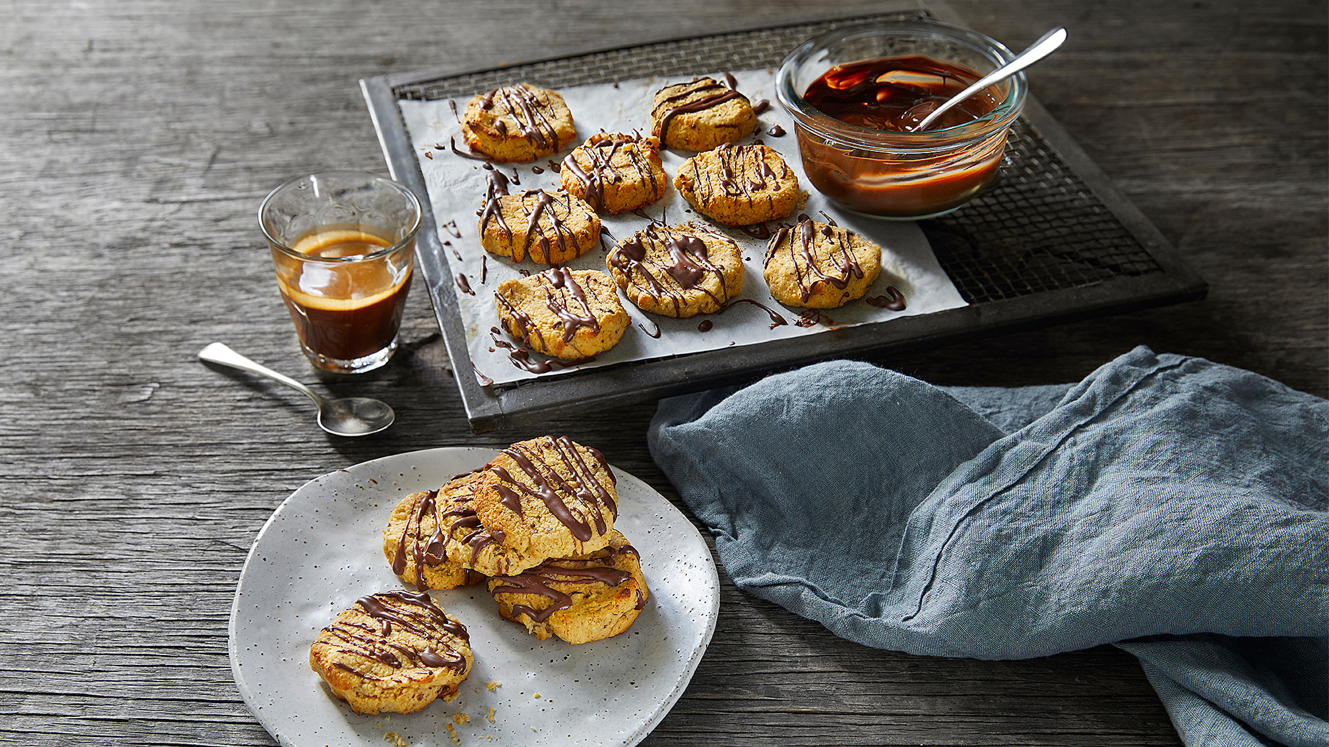 Healthy Chocolate Hazelnut Cookies from the Centr app.