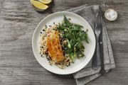 Smoked Paprika Fish with Greens & Grains