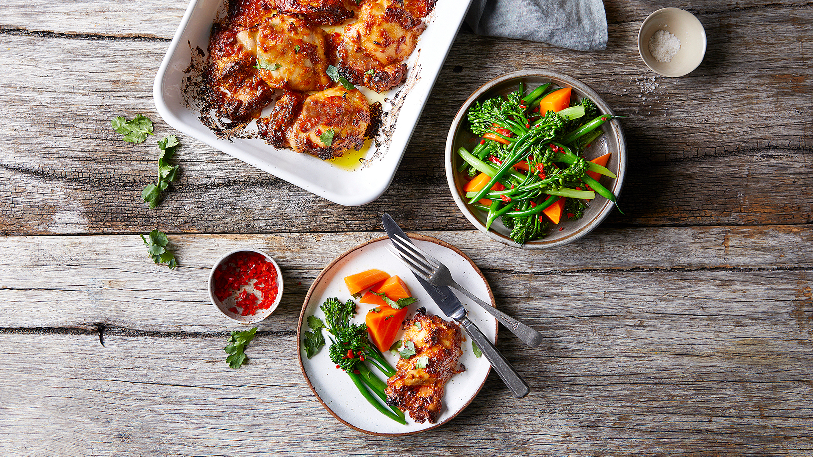 Sweet Chilli Glazed Chicken with Vegetables