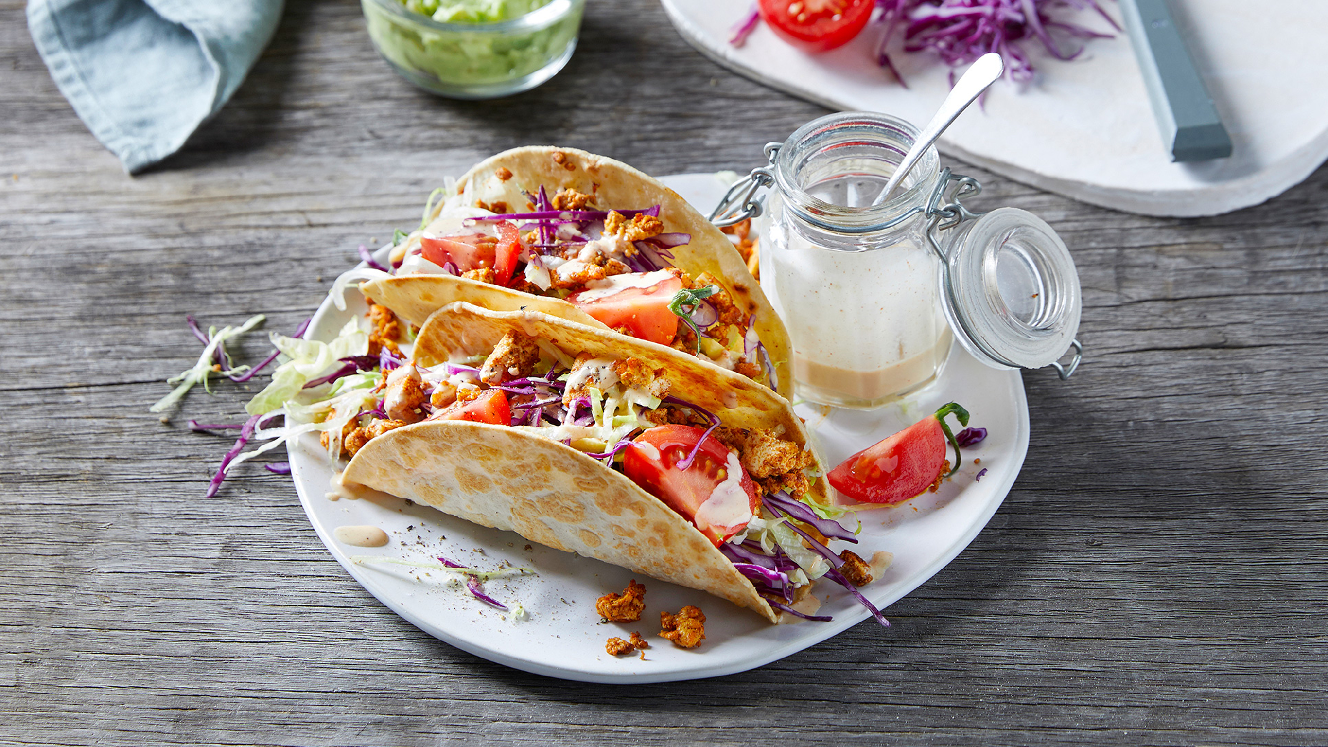 Tofu Tacos with Tahini