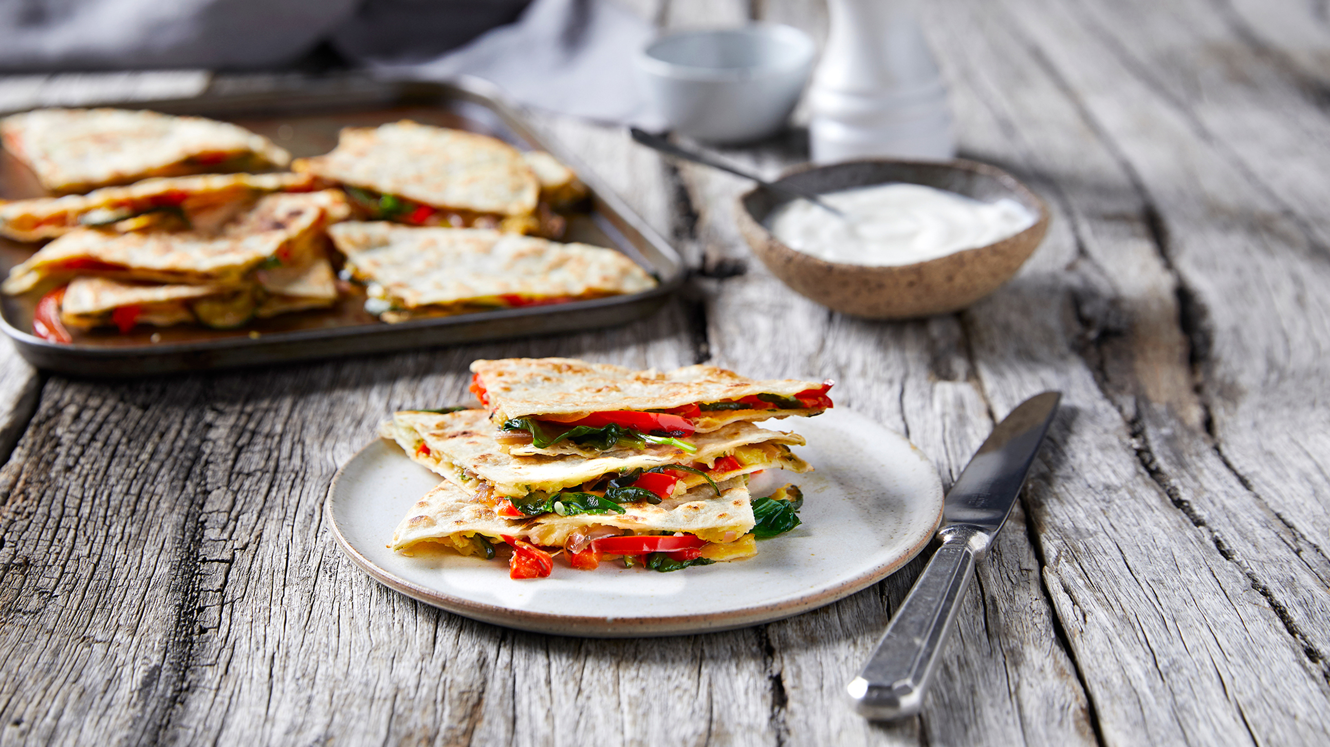 Vegetable Quesadillas