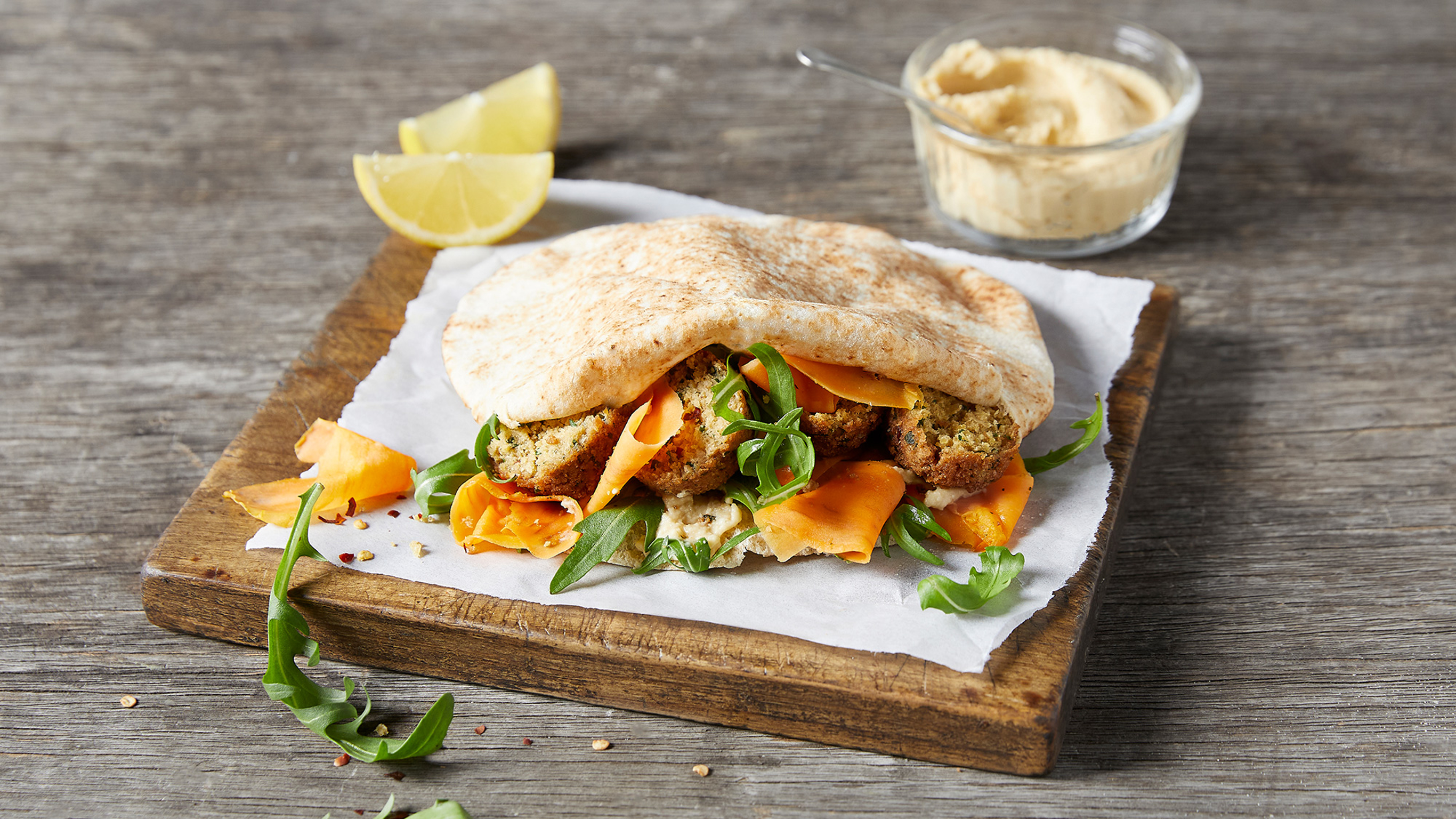 Vegan Falafel & Sweet Potato Wrap