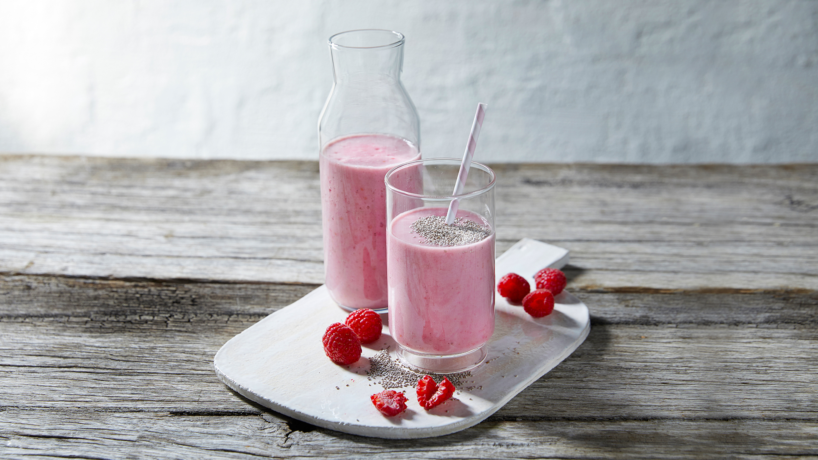 Raspberry Coconut Snack Smoothie