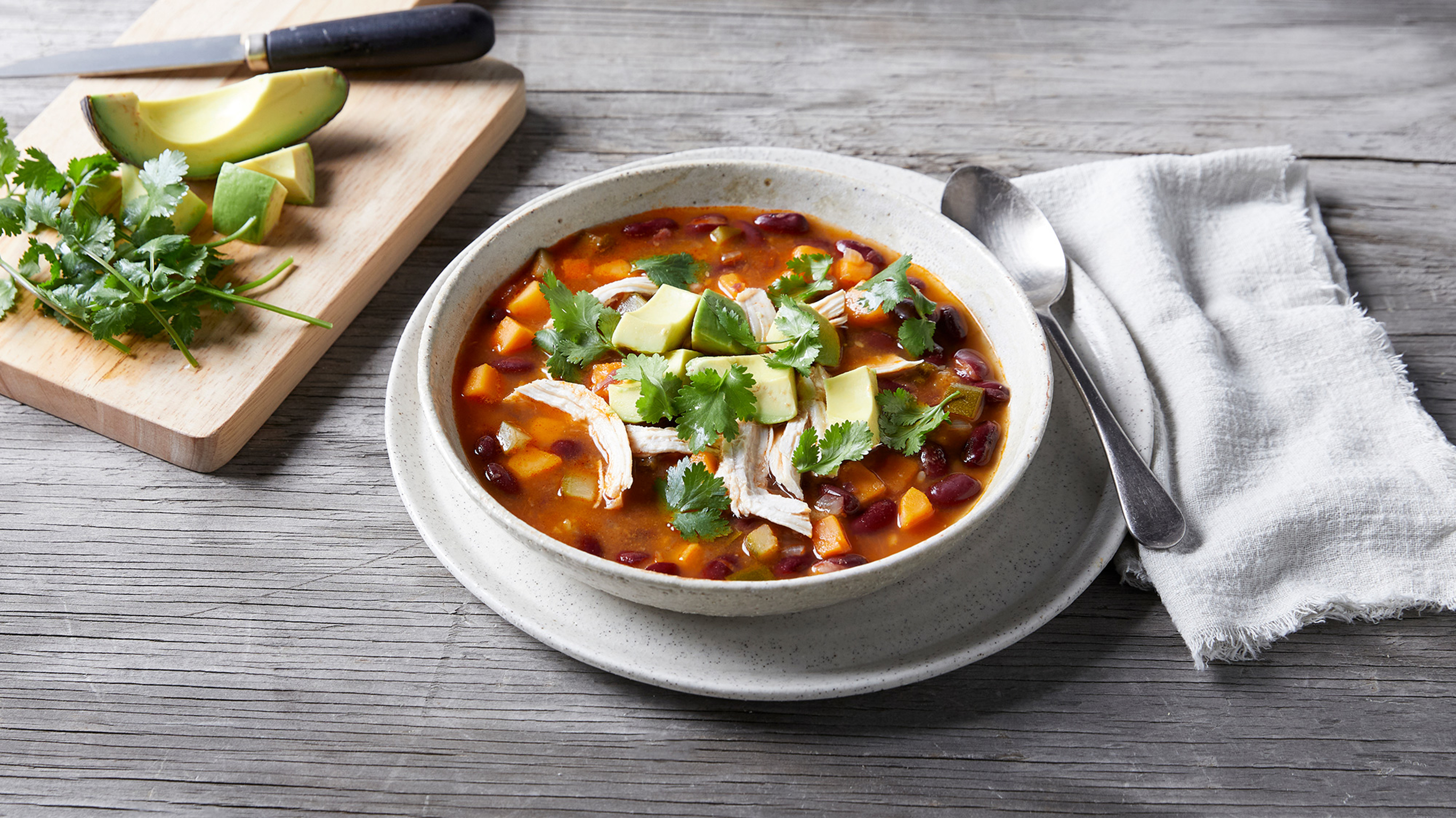 Dan's Slow-cooker Chicken & Bean Soup