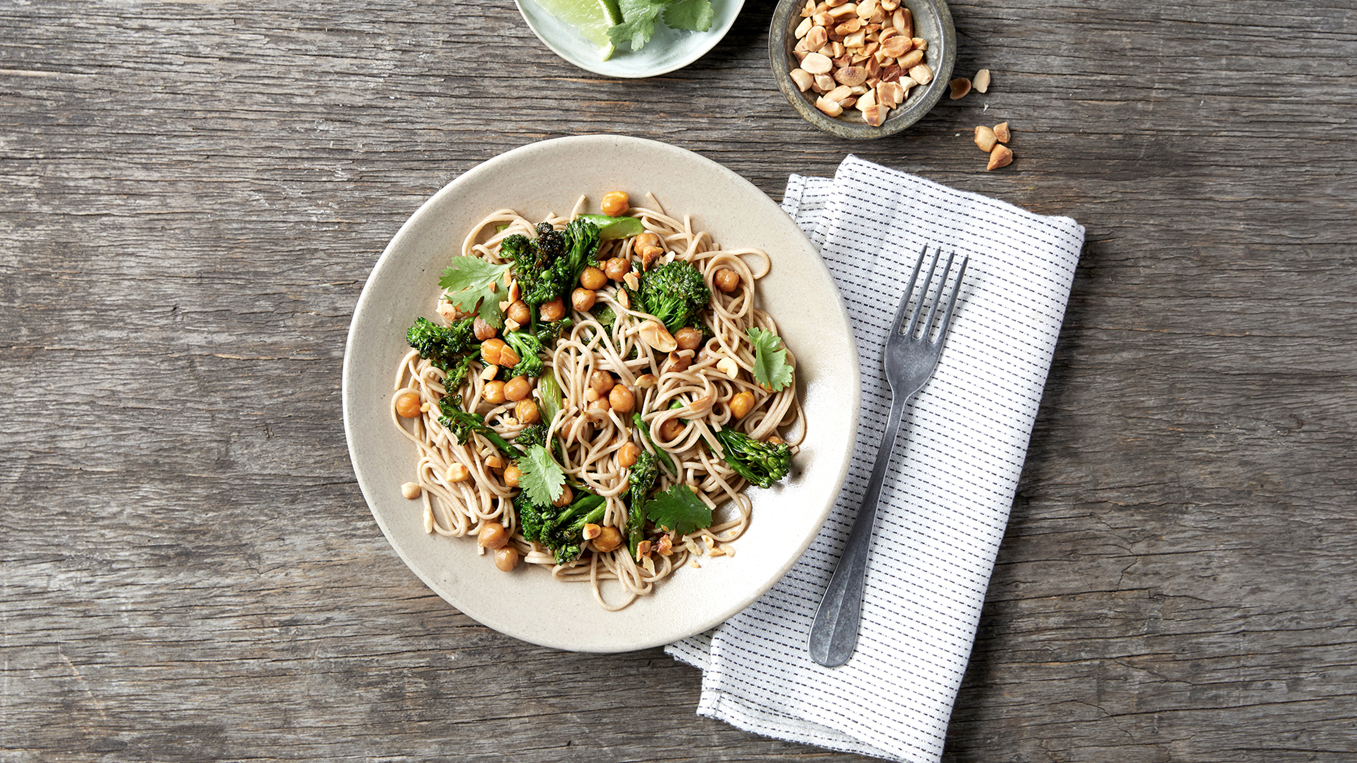 Dan's Satay Soba Noodles with Crispy Chickpeas