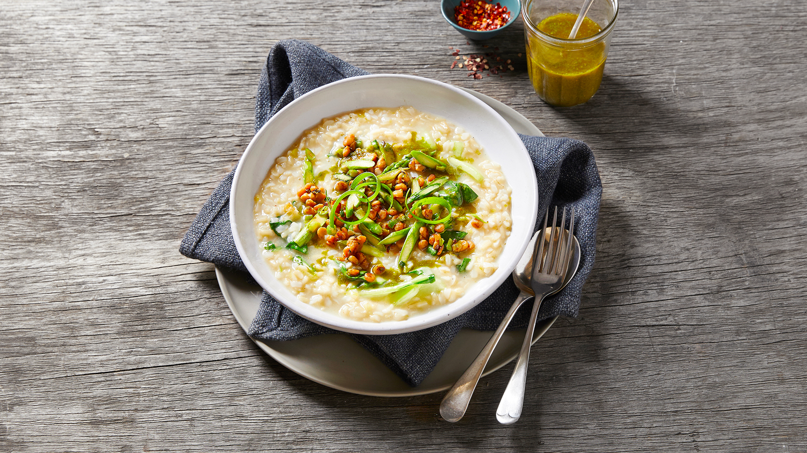 Breakfast Congee with Tempeh