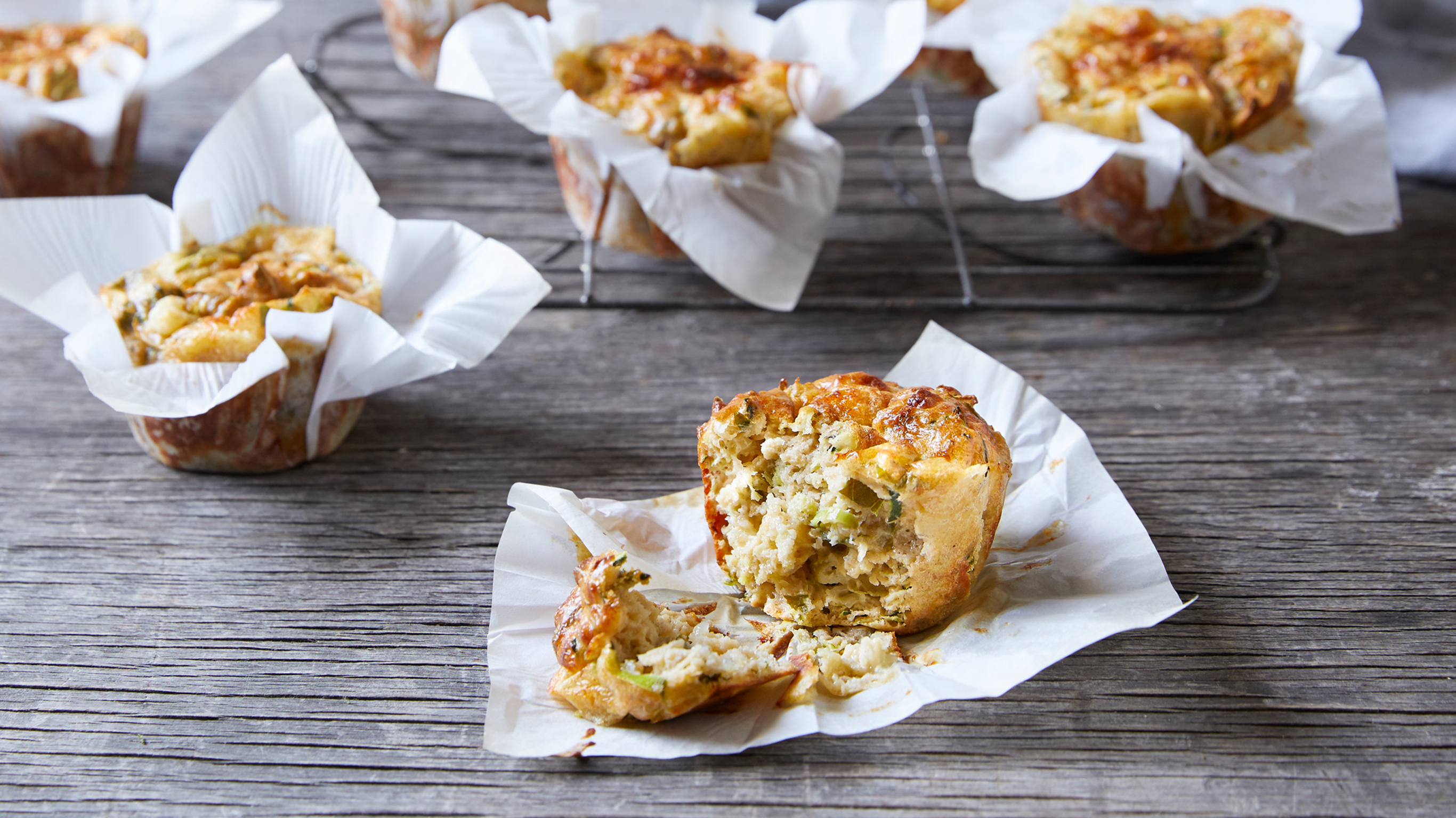 Cheesy Zucchini Muffins