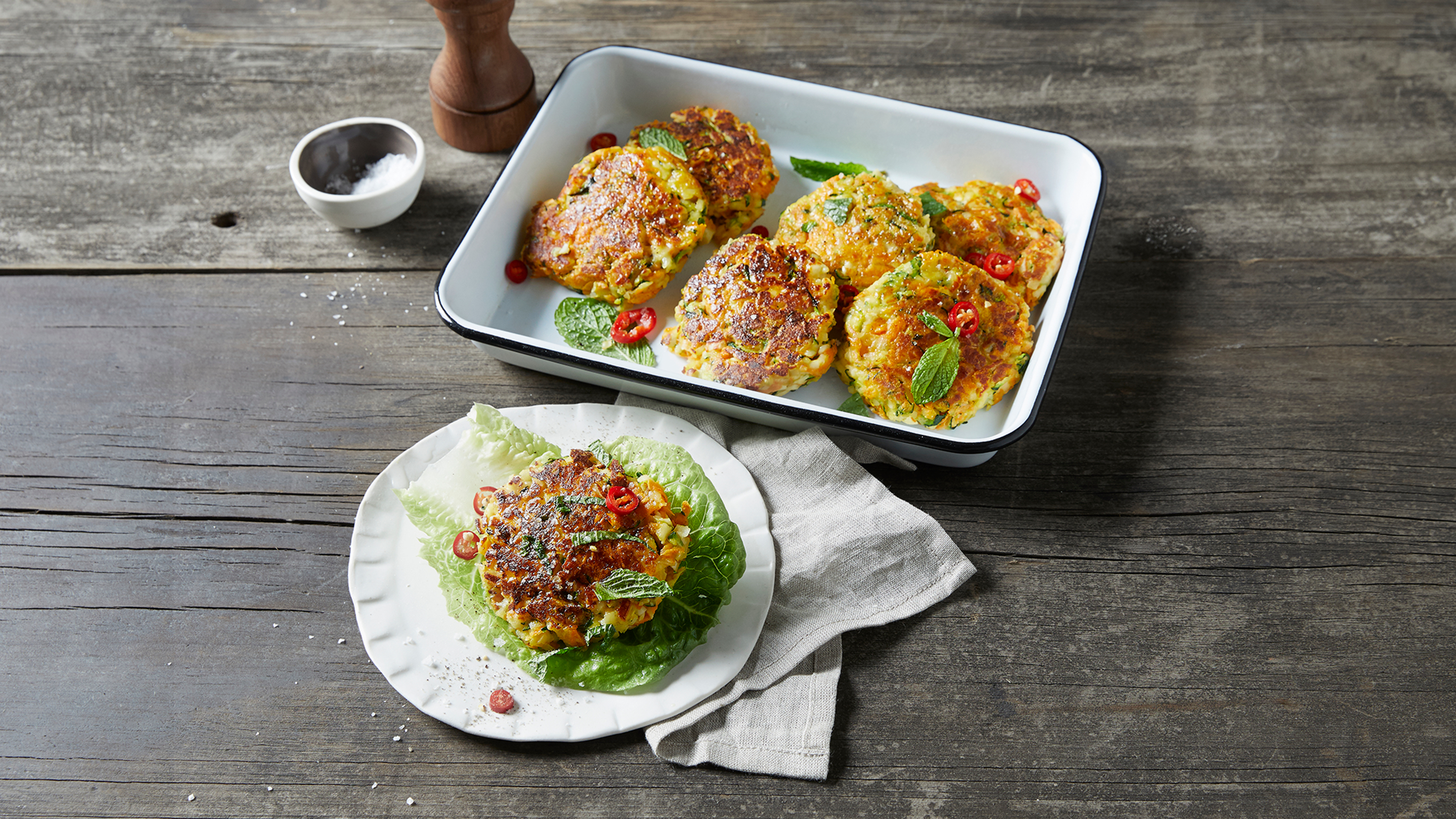 Zucchini & Haloumi Patties