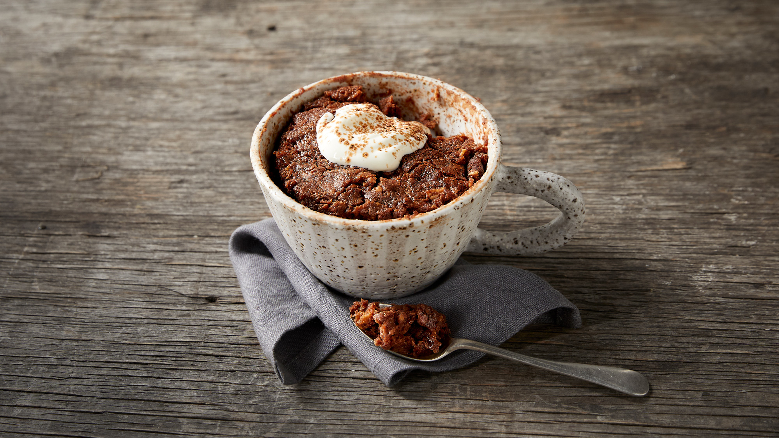 Recovery Chocolate Mug Cake from the Centr meal plan.