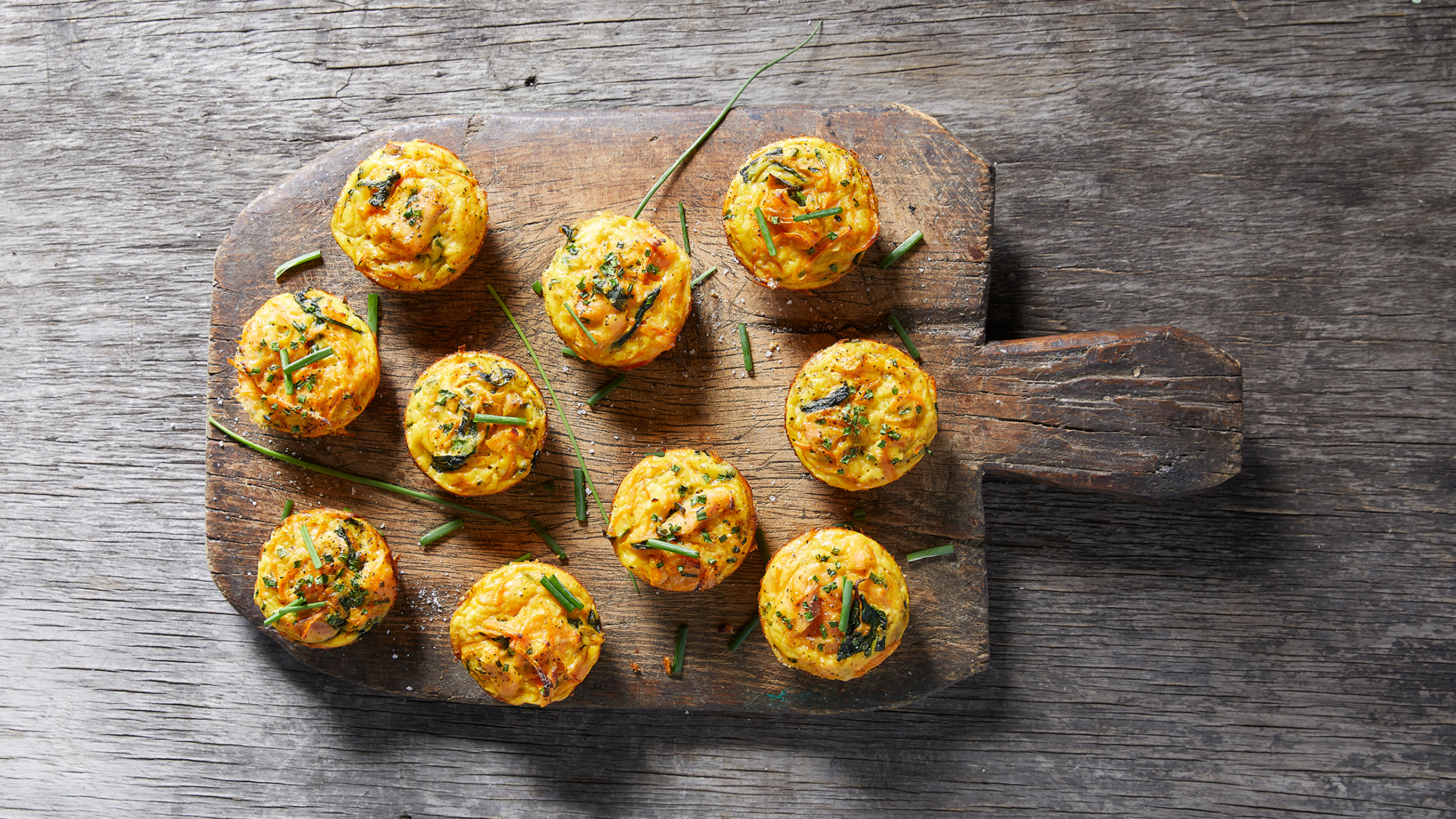 Sweet Potato & Salmon Frittatas from the Centr meal plan.