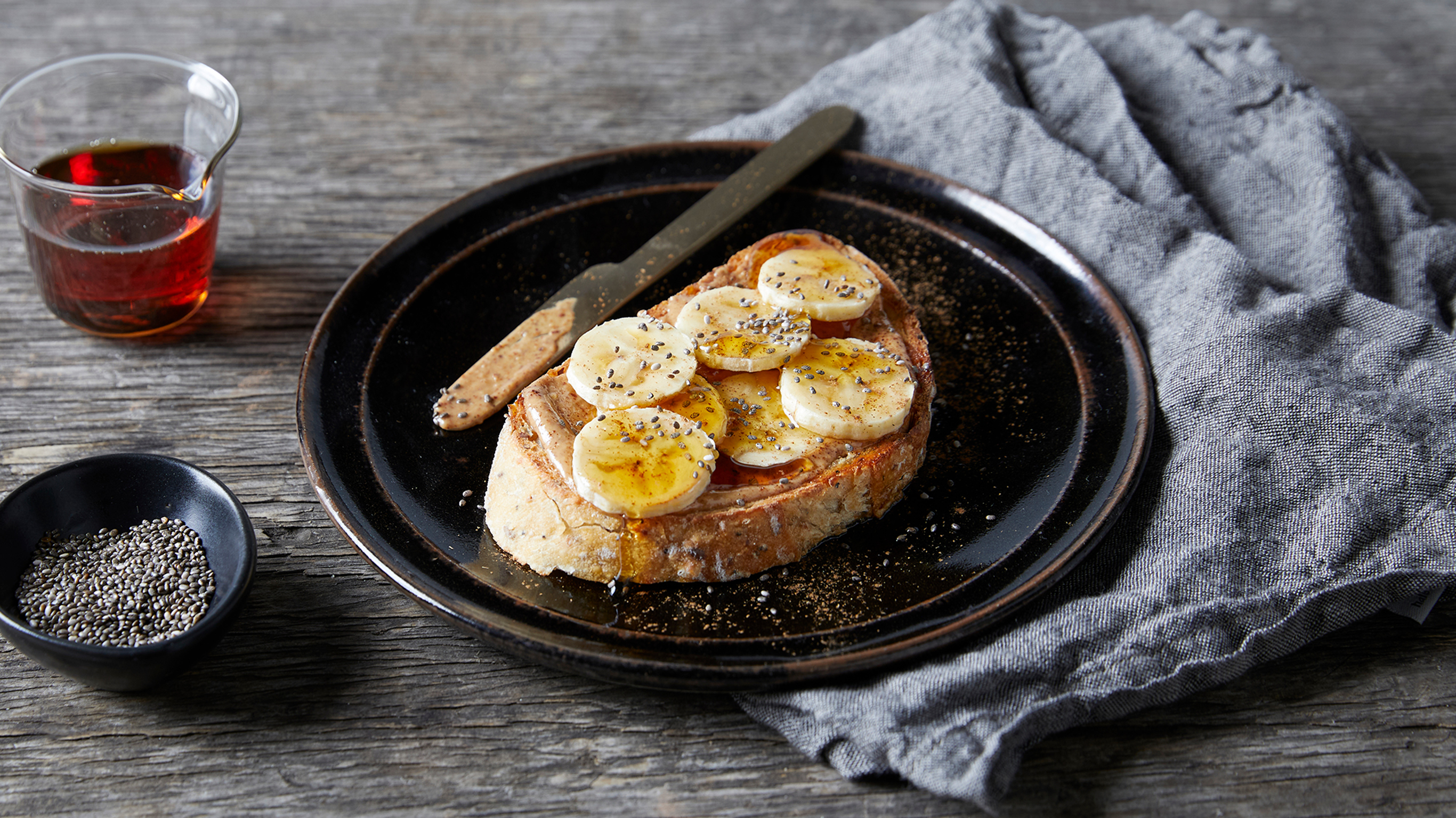 Quick Banana & Chia Toast