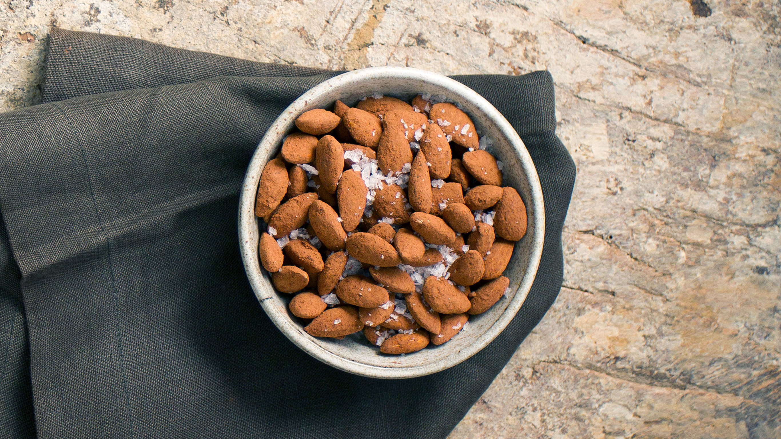 Dan's Cacao-dusted Almonds with Sea Salt
