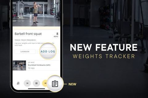 Measure your progress with the Weights Tracker logbook