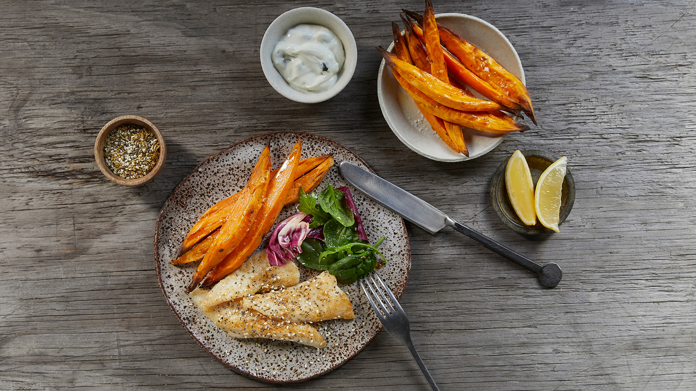 Dan's Herb-spiced Fish & Chips