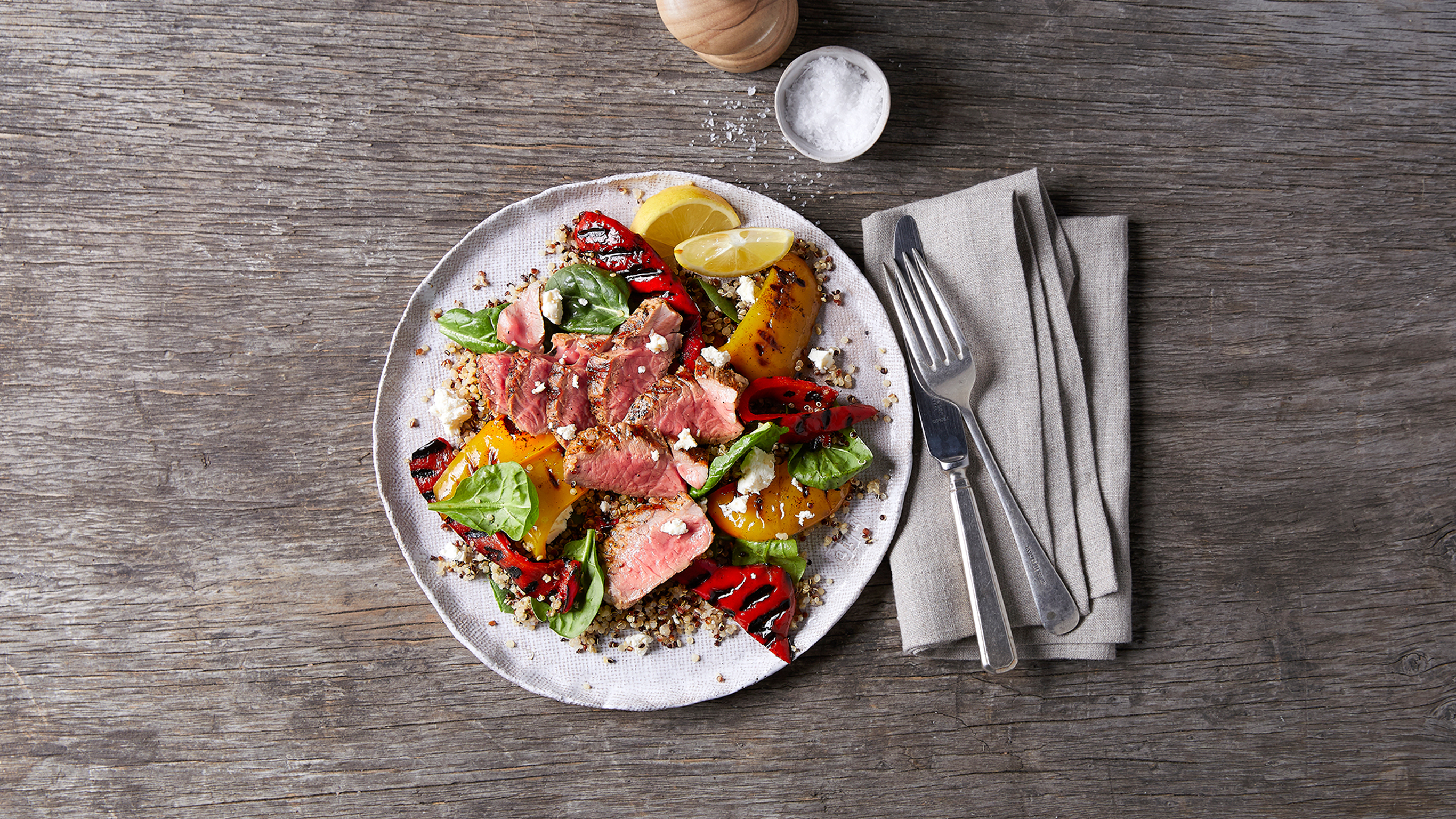 BBQ Lamb & Mixed Pepper Salad