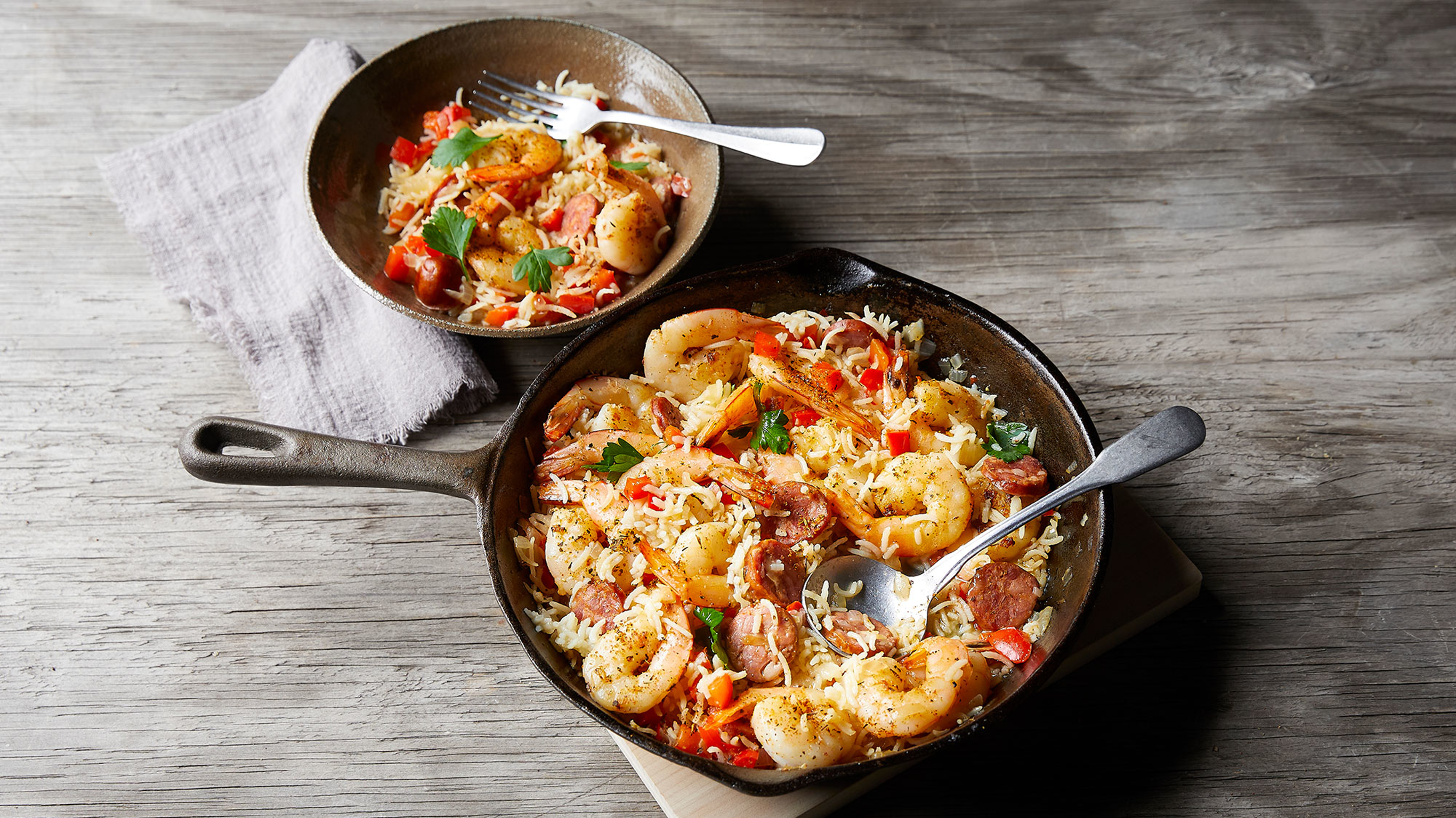 One-pot Jambalaya with Shrimp & Chorizo