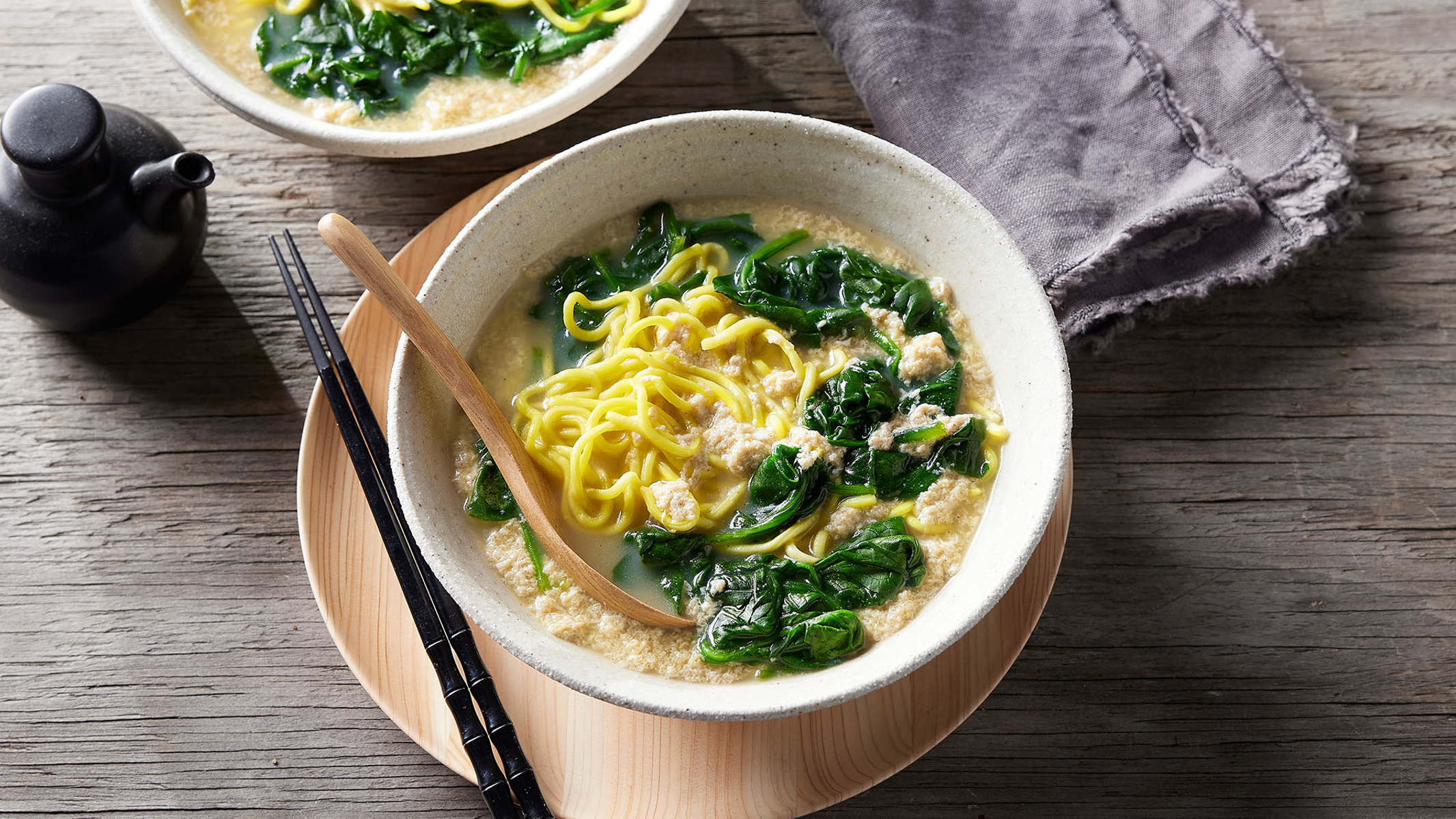5-ingredient Egg Drop Noodle Soup