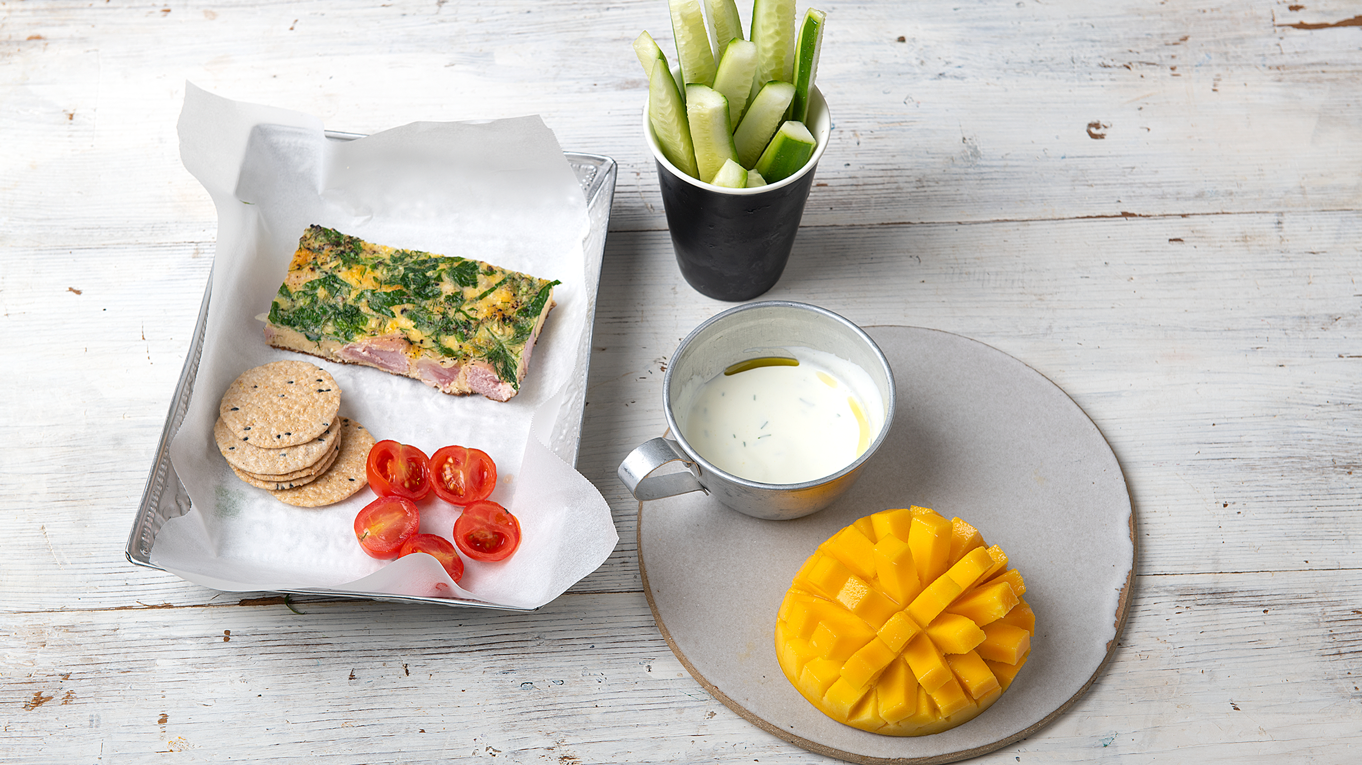 Sergio's Lunch Box Ham & Cheddar Frittata