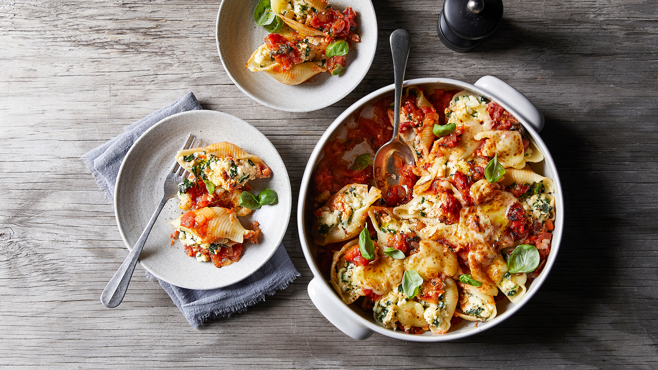 Spinach & Ricotta Stuffed Shells