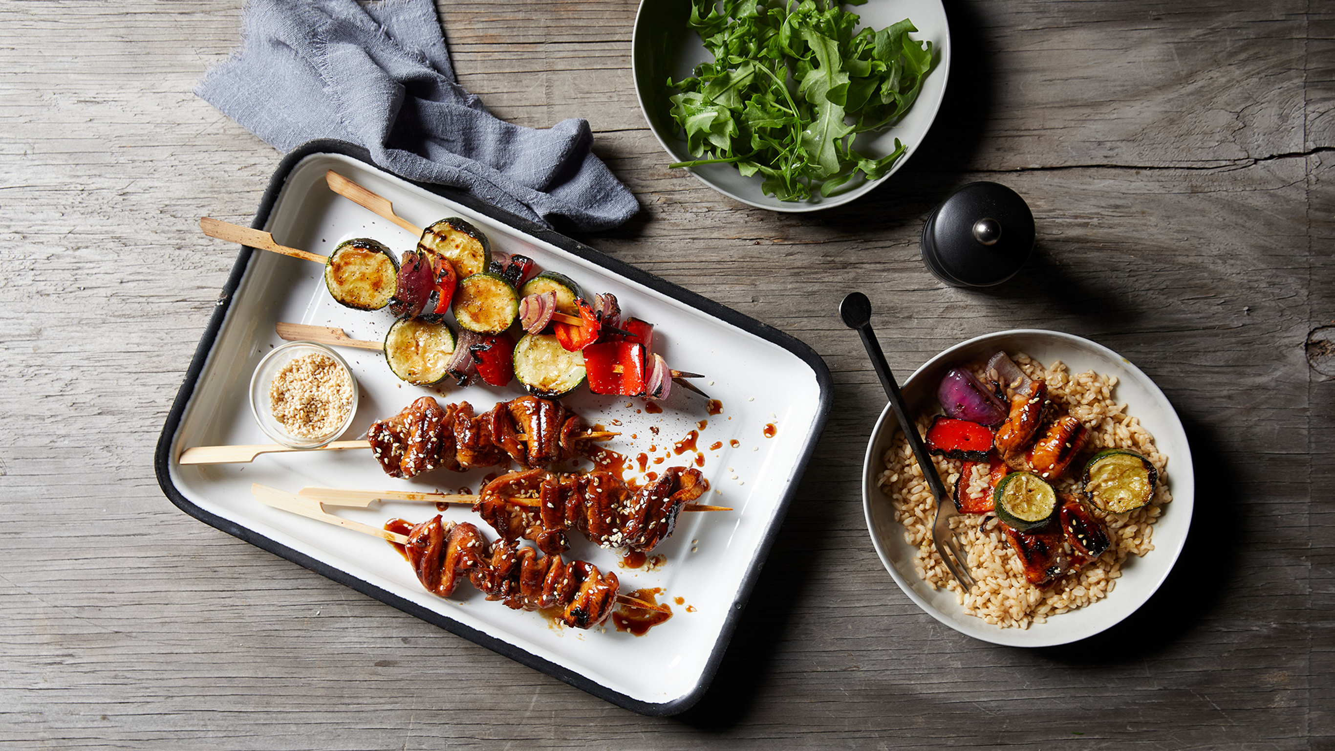 Dan's Simple Teriyaki Grilled Chicken Skewers