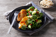 Honey Soy-glazed Chicken with Smashed Cucumber Salad