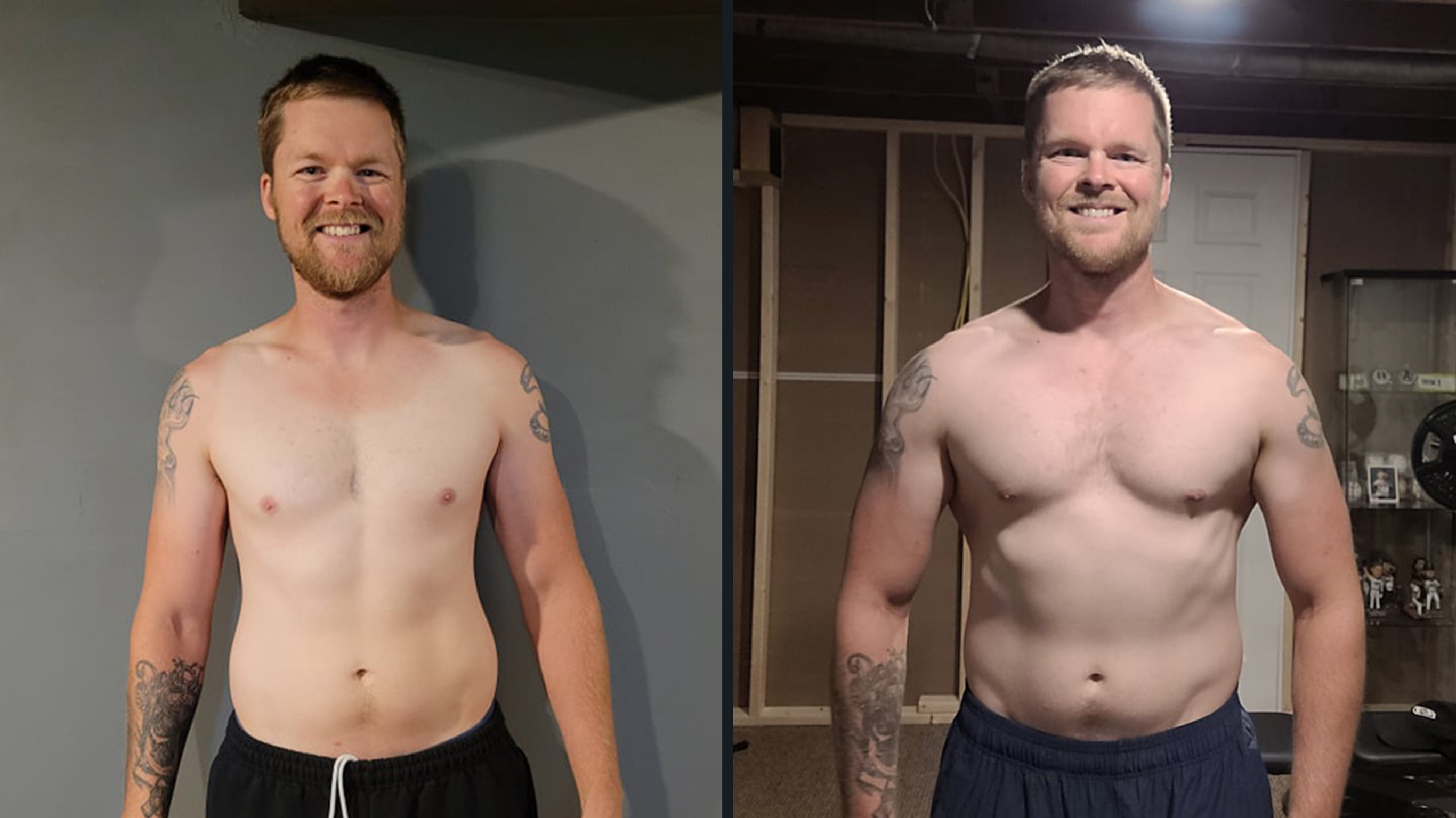 Mark’s physique changed dramatically after just 10 weeks training with Centr Power.