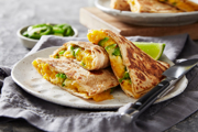 Cheesy Squash Quesadilla with Lime &amp; Jalapeño