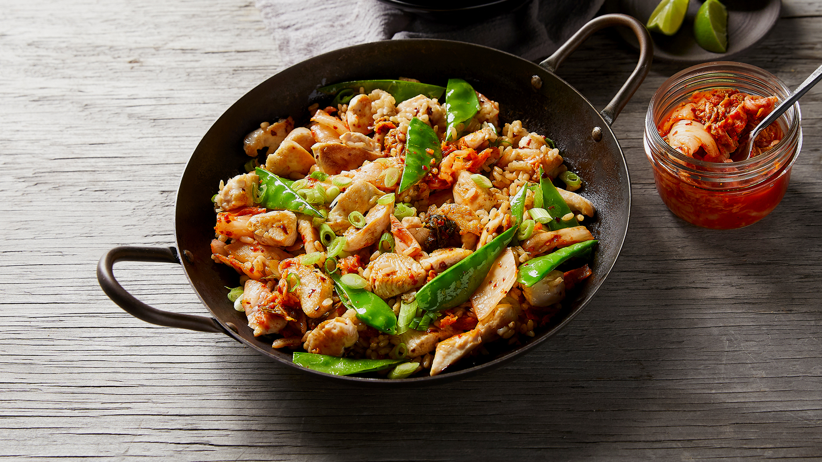 Dan's Kimchi Fried Rice with Crispy Chicken