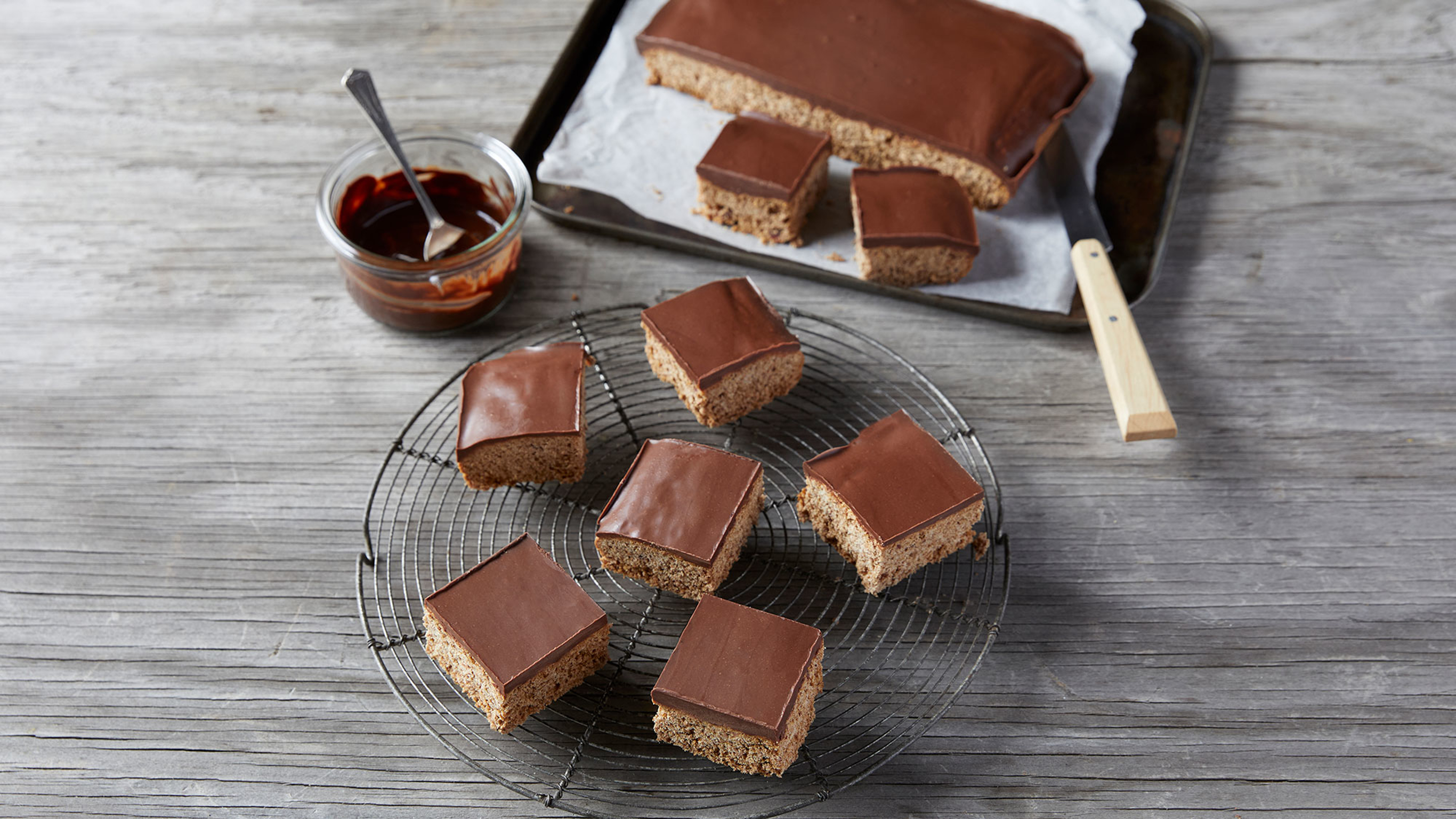 Choc Gingerbread Slice