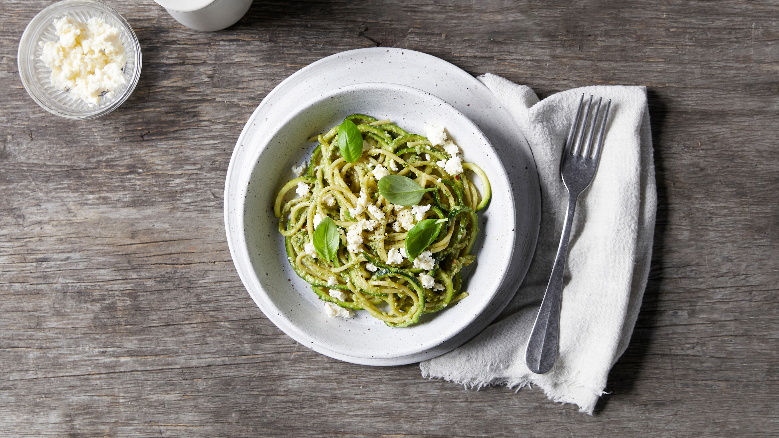 Dan's Weeknight Pesto & Ricotta Spaghetti