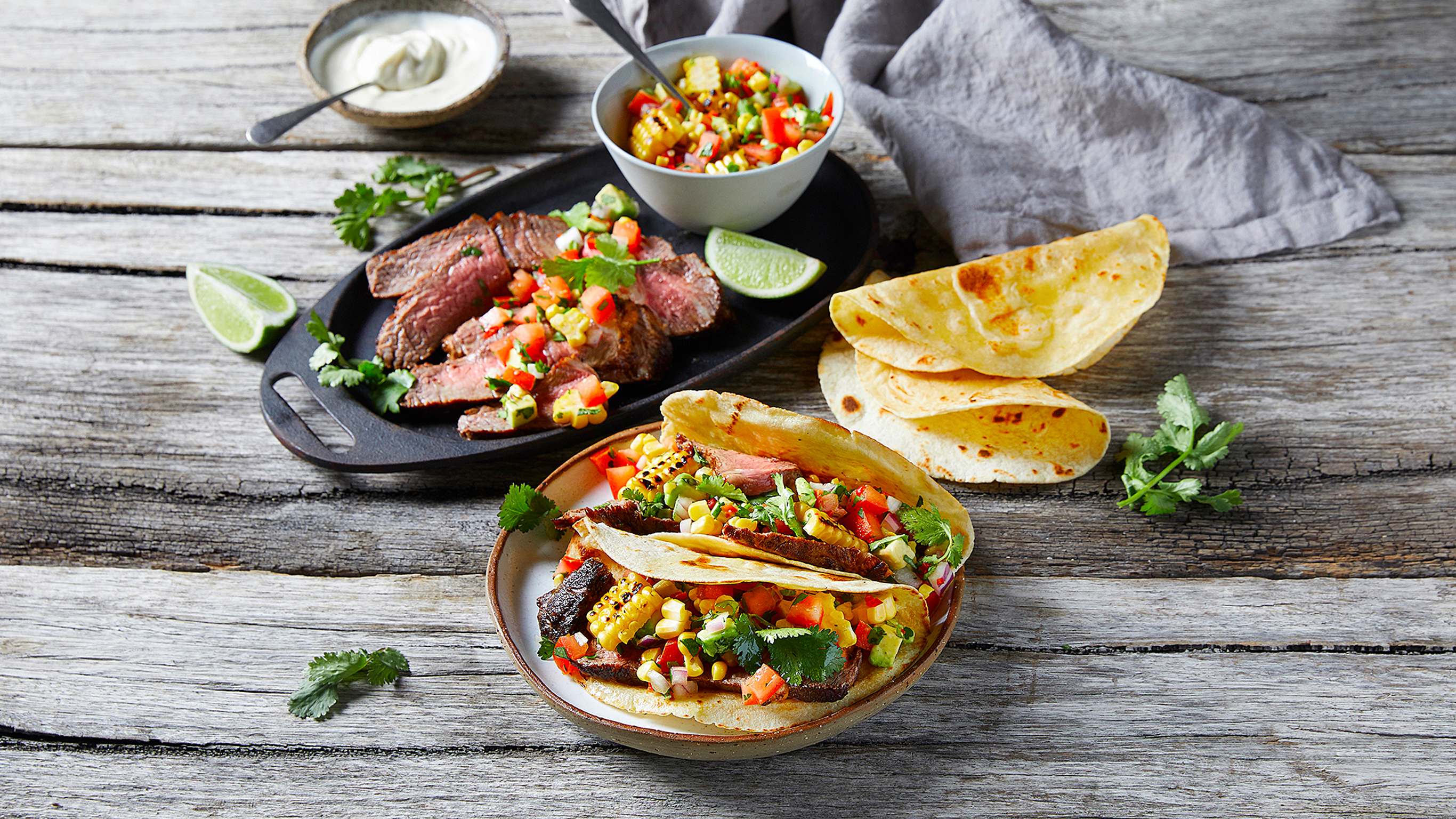 Sergio's Smoky Grilled Steak Tacos