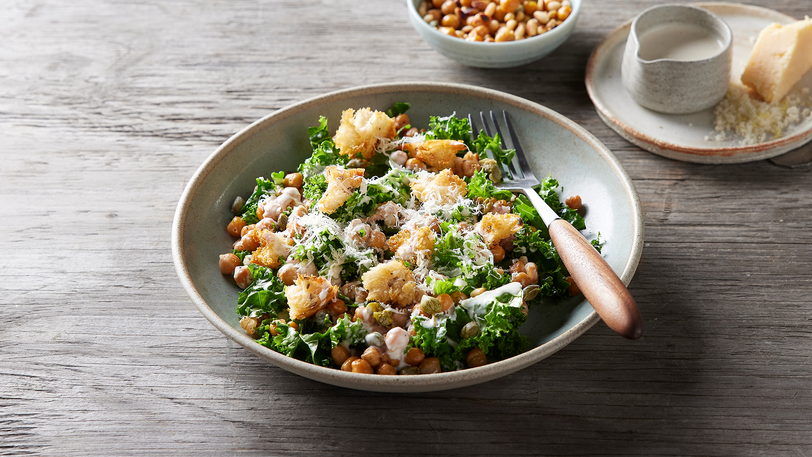 Dan's Hearty Kale Caesar Salad