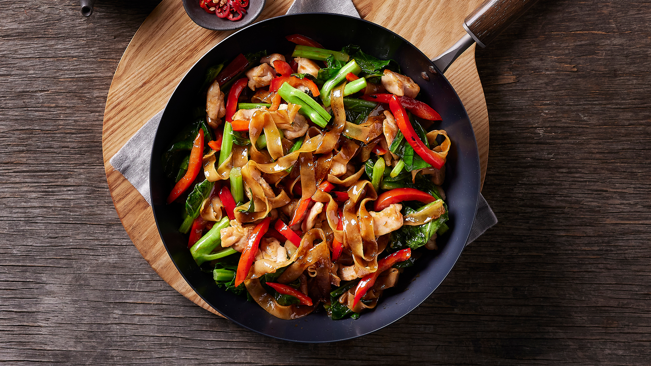 Chicken & Rice Noodle Stir-fry