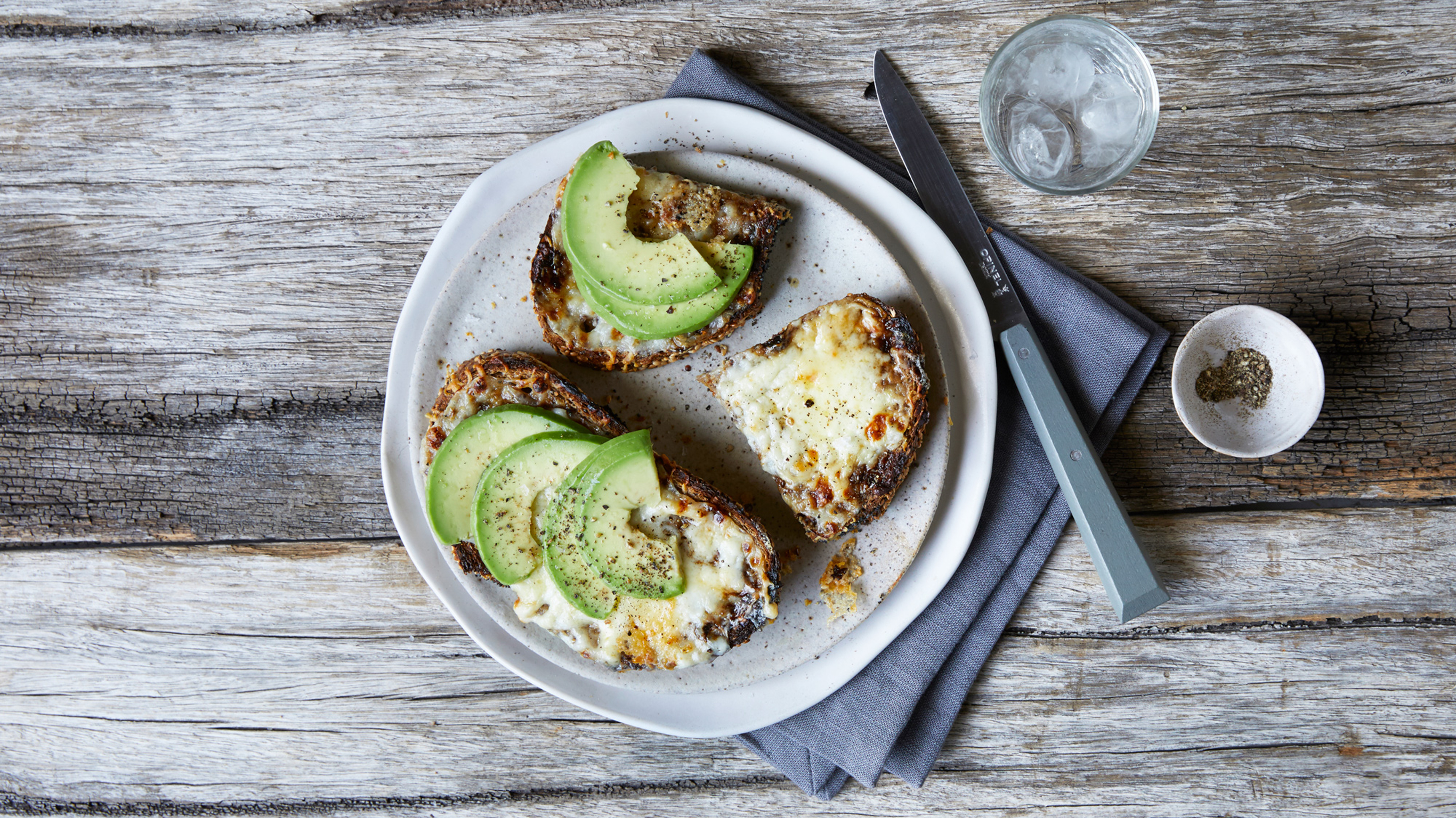 Cheesy Avocado Toast
