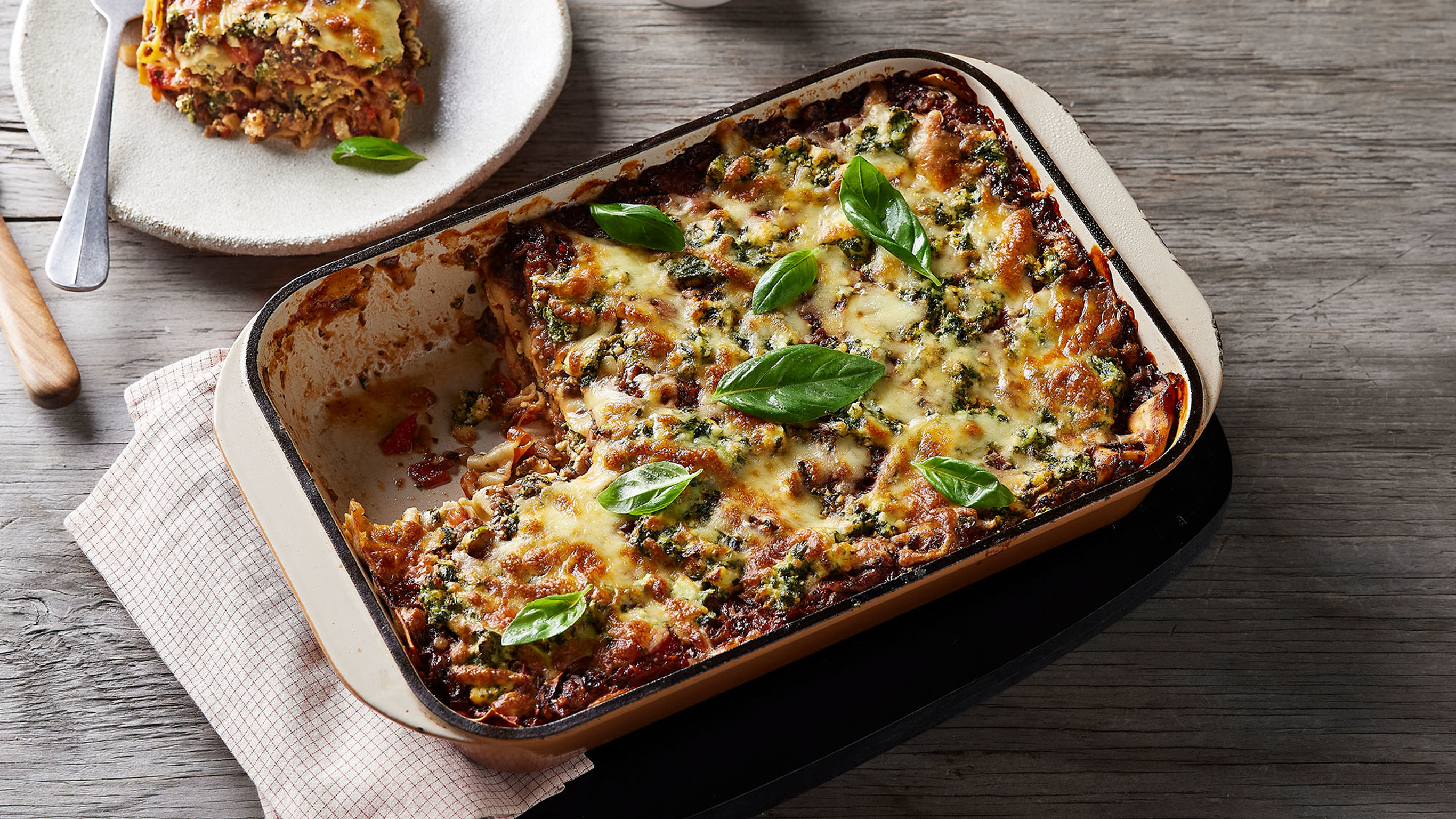 Mushroom & Spinach Lasagne