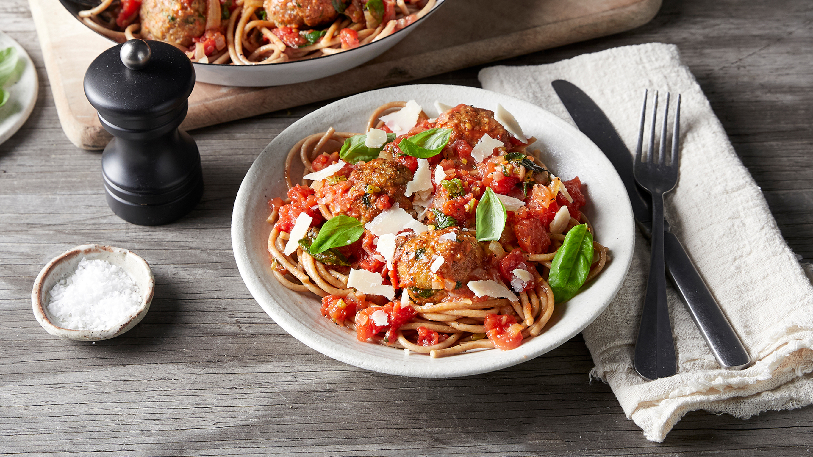 Dan's Spaghetti with Turkey Meatballs