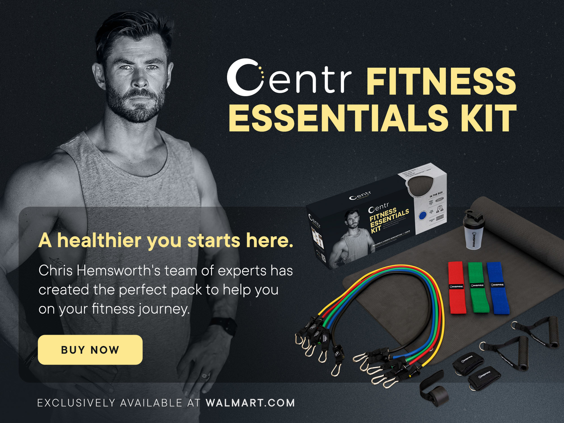 Start right with Centr Begin & the Centr Fitness Essentials Kit