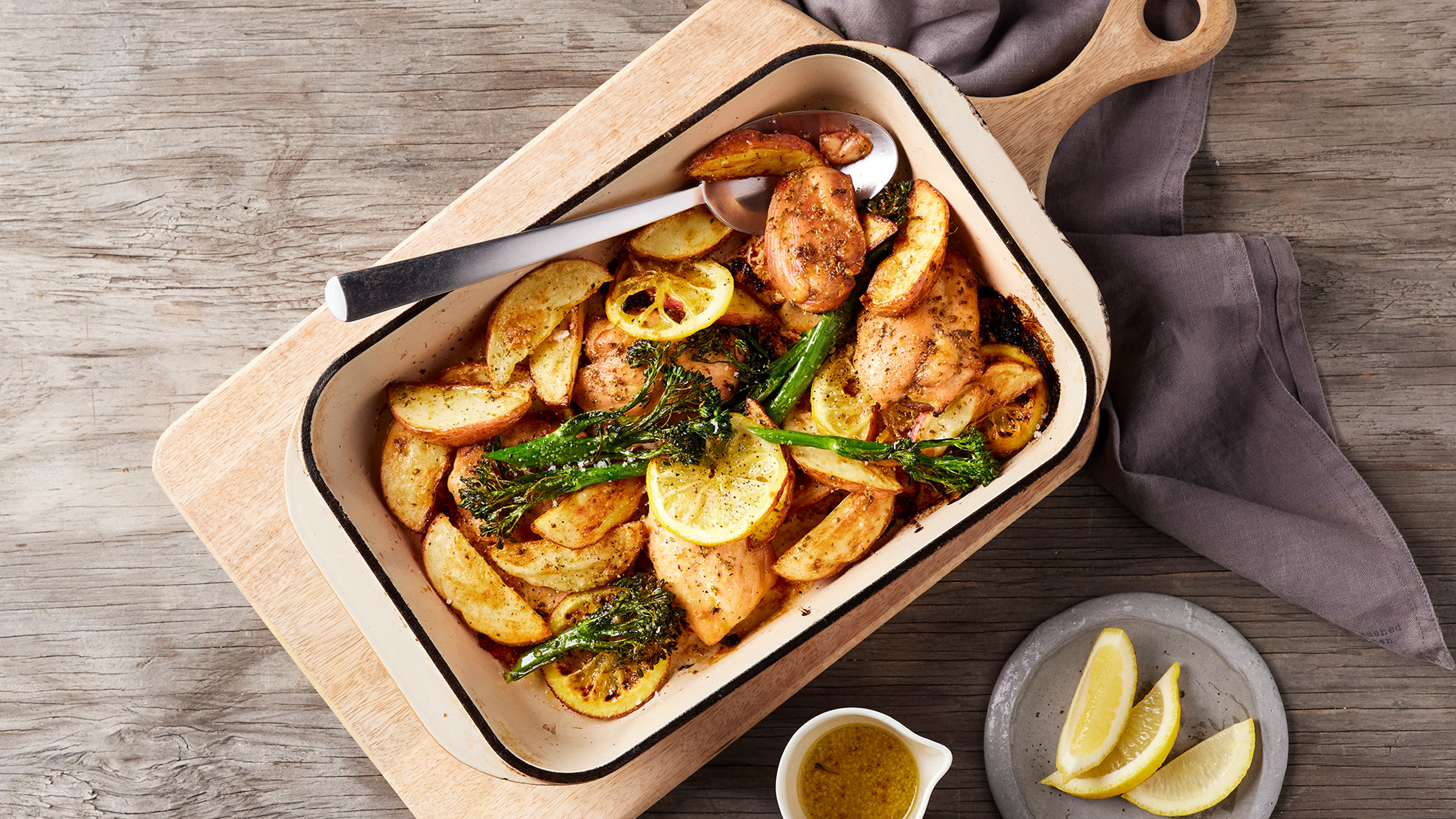 Sheet-pan Lemon Chicken & Potatoes